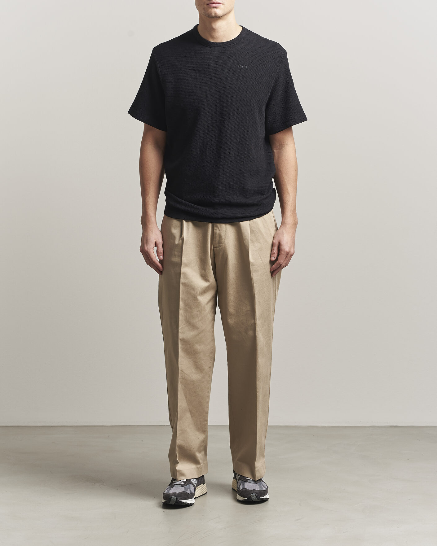 Herren | T-Shirts | Forét | Fir Structured T-Shirt Black