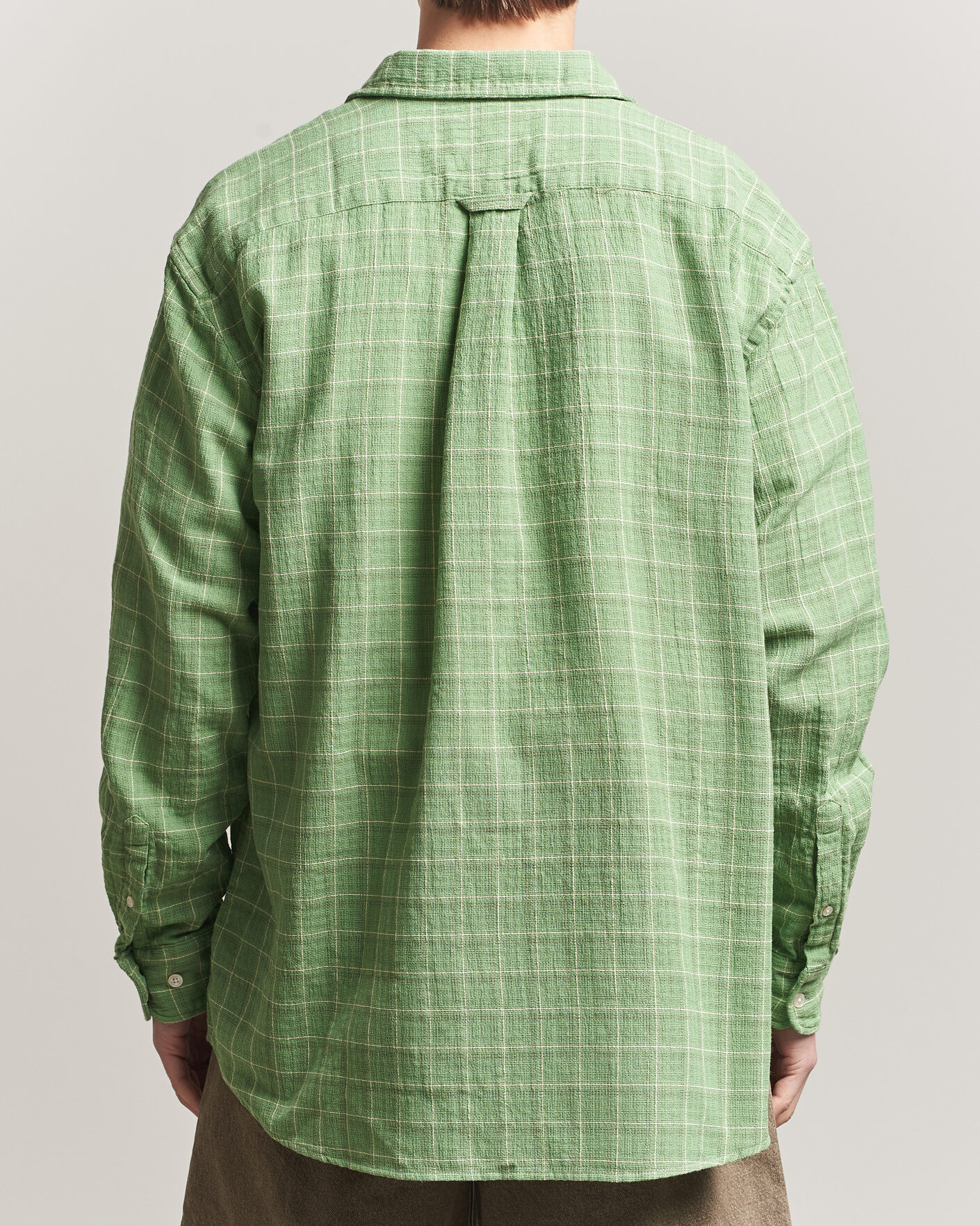 Herren | Hemden | Forét | Scout Relaxed Fit Loose Weave Shirt Vibrant Moss