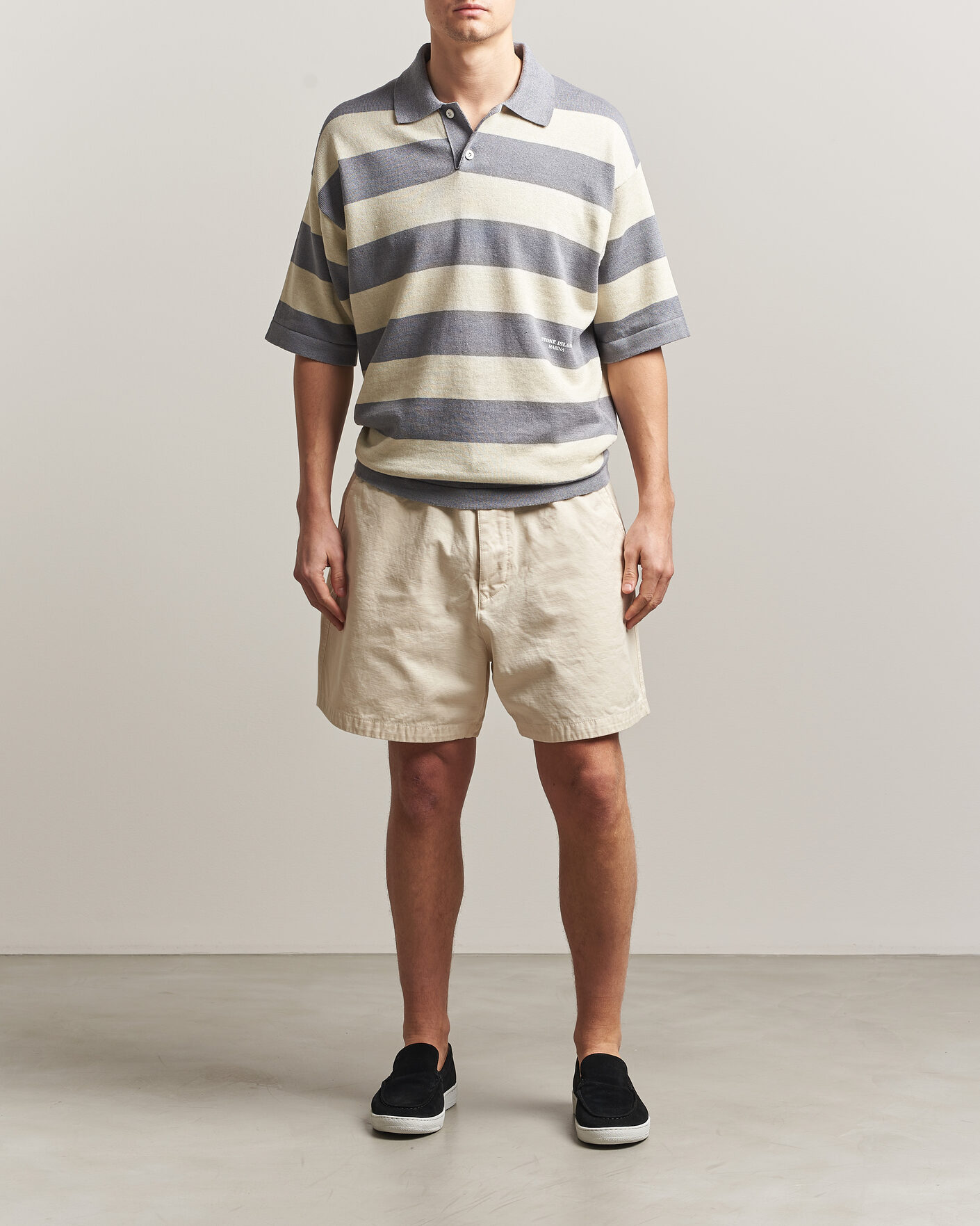 Herren | Shorts | Stone Island | Marina Organic Slub Cotton Shorts Ivory