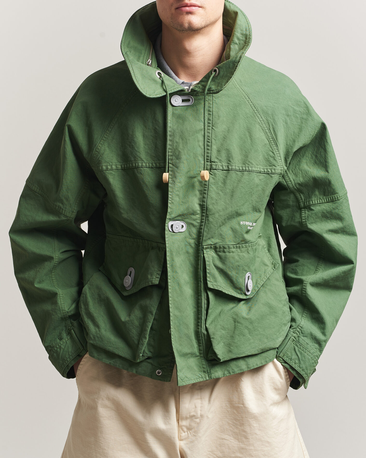 Herren | Jacken | Stone Island | Marina Panama Weave Coach Jacket Quartz Green
