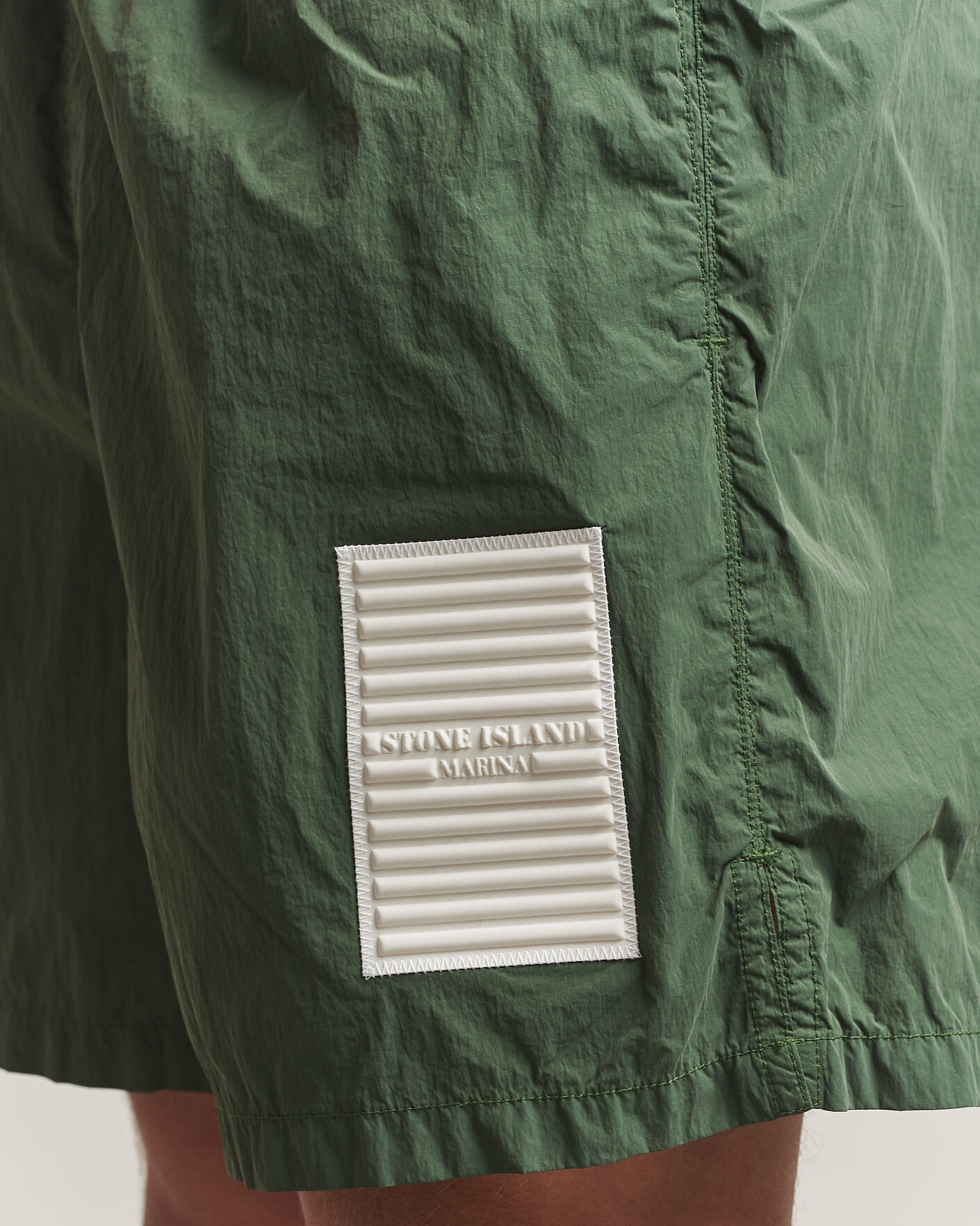Herren | Badehosen | Stone Island | Marina Micro Brushed Nylon-TC Swimshorts Quartz Green