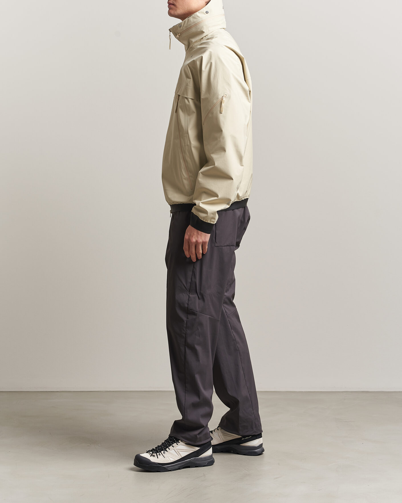 Herren | Hosen | Stone Island | Stellina Technical Nylon Stretch Trousers Charcoal