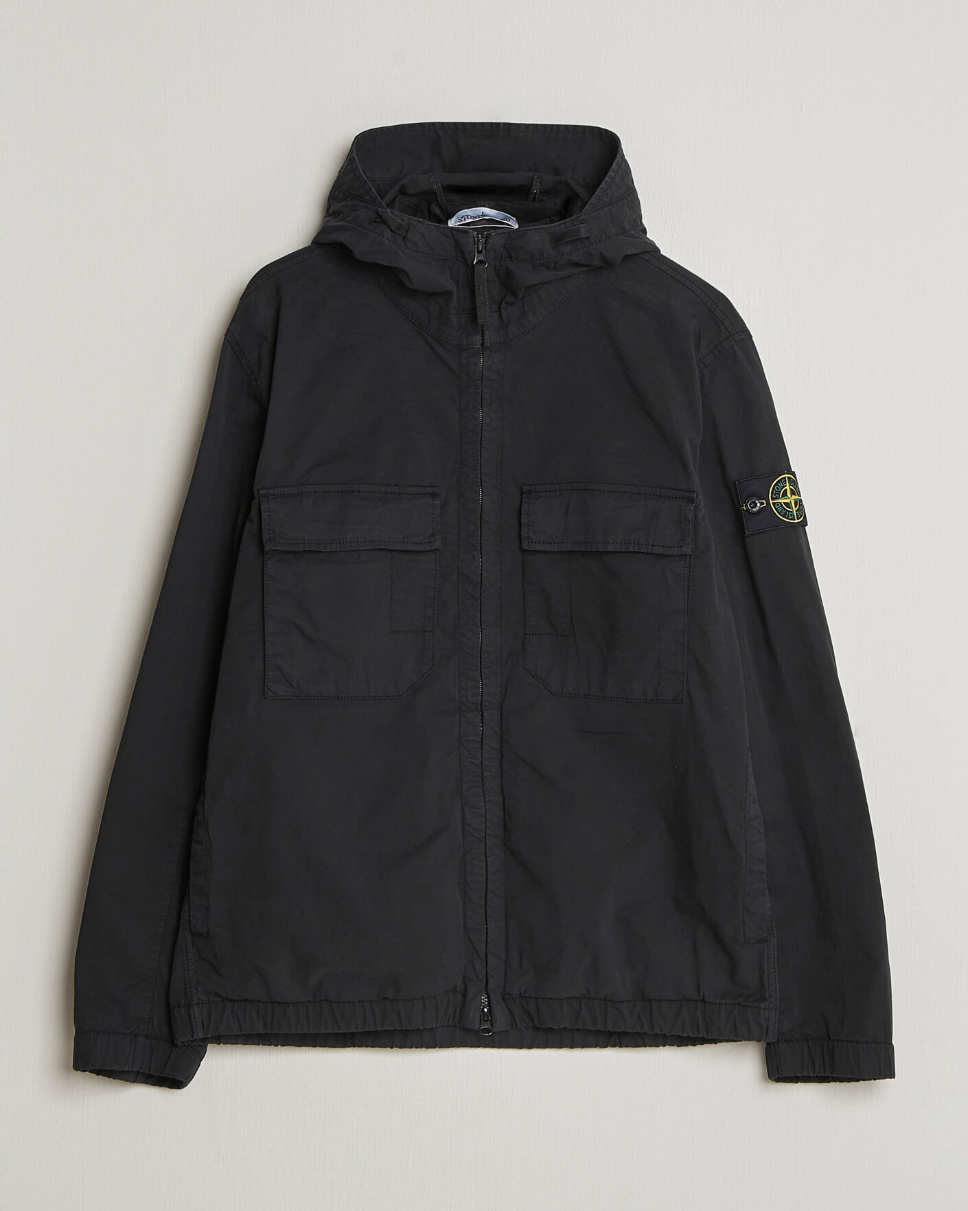 Herren | Jacken | Stone Island | Stretch Cotton Twill Hood Jacket Black