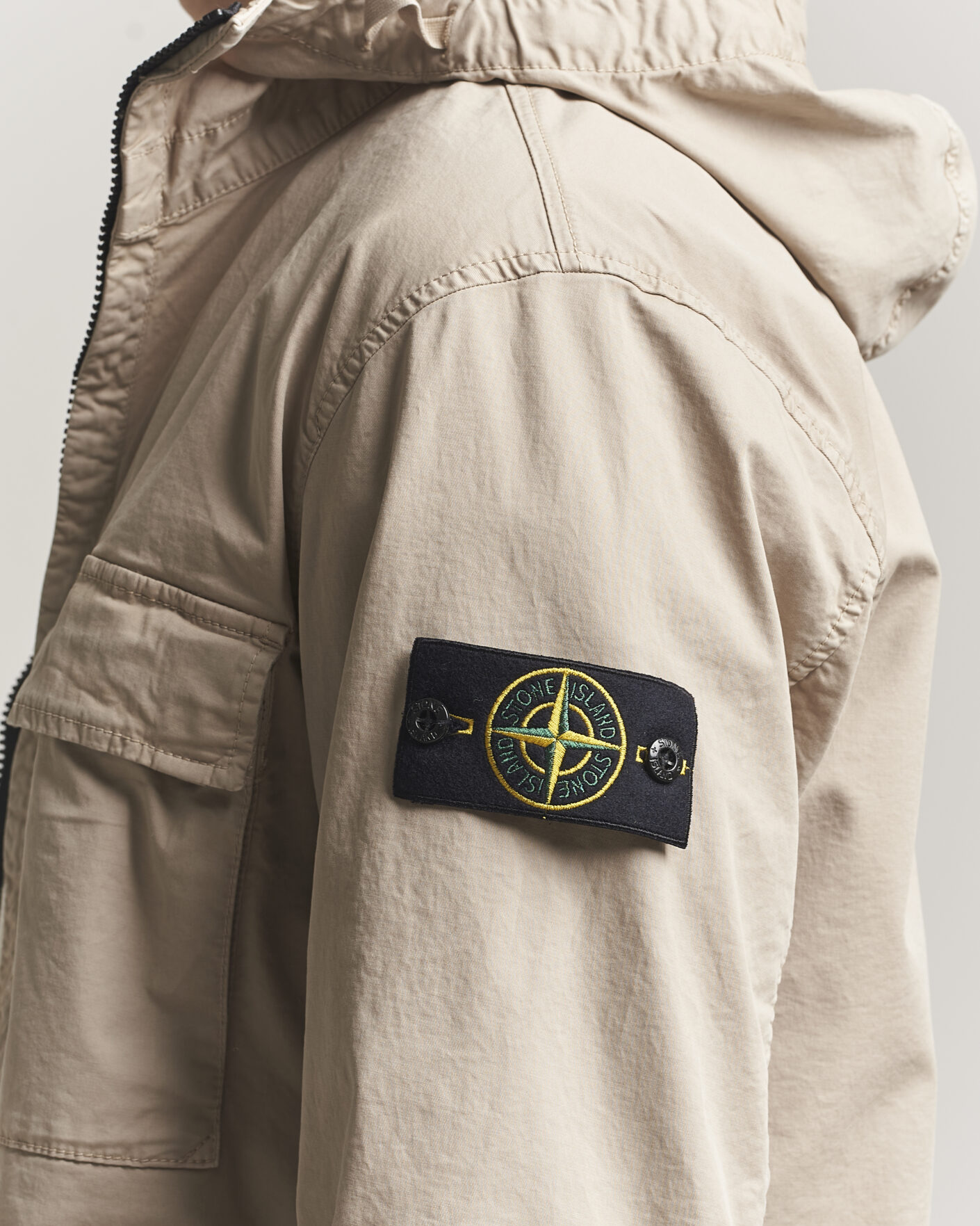 Herren | Jacken | Stone Island | Stretch Cotton Twill Hood Jacket Desert