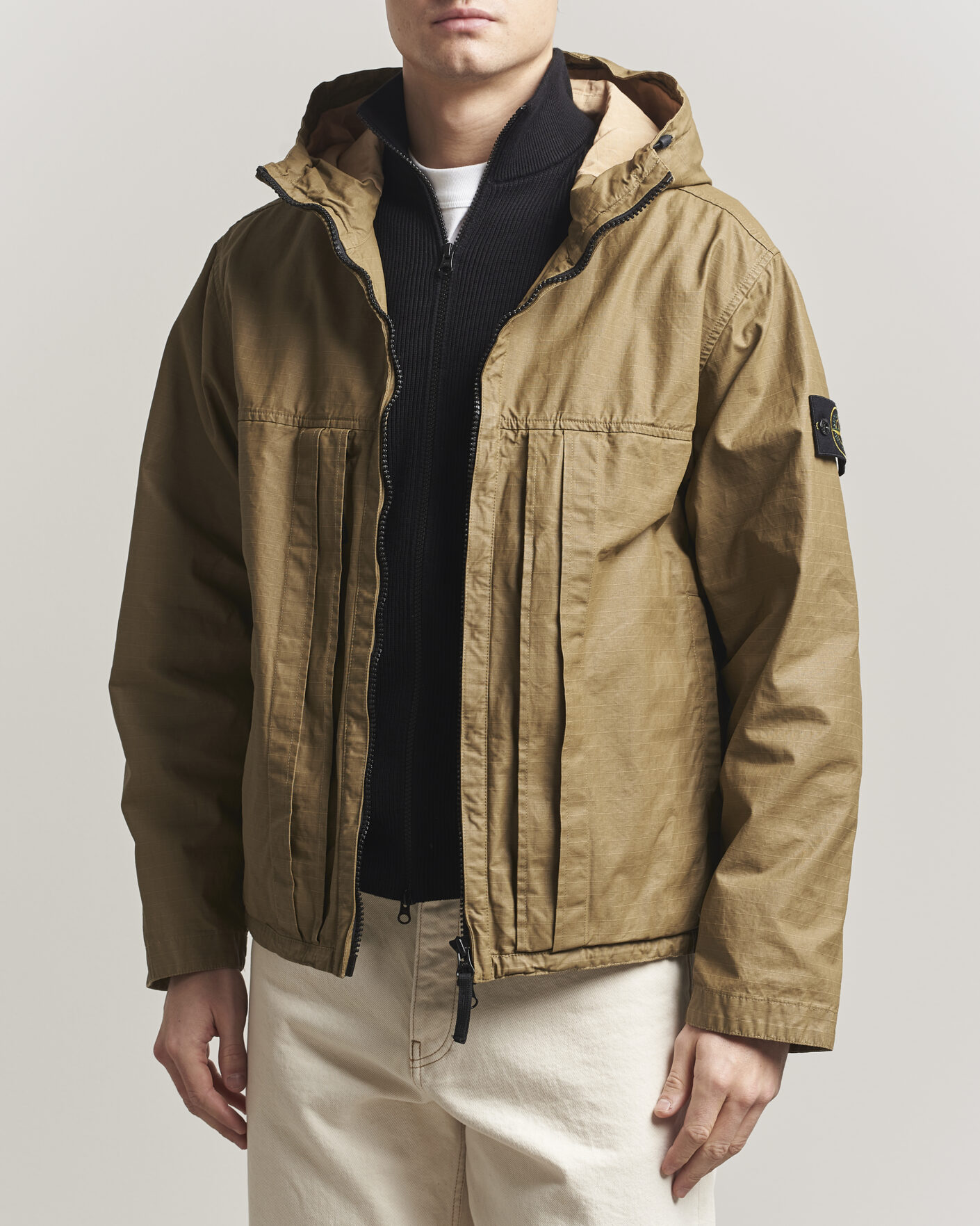 Herren | Jacken | Stone Island | Double Coated Cotton Ripstop Jacket Military Green