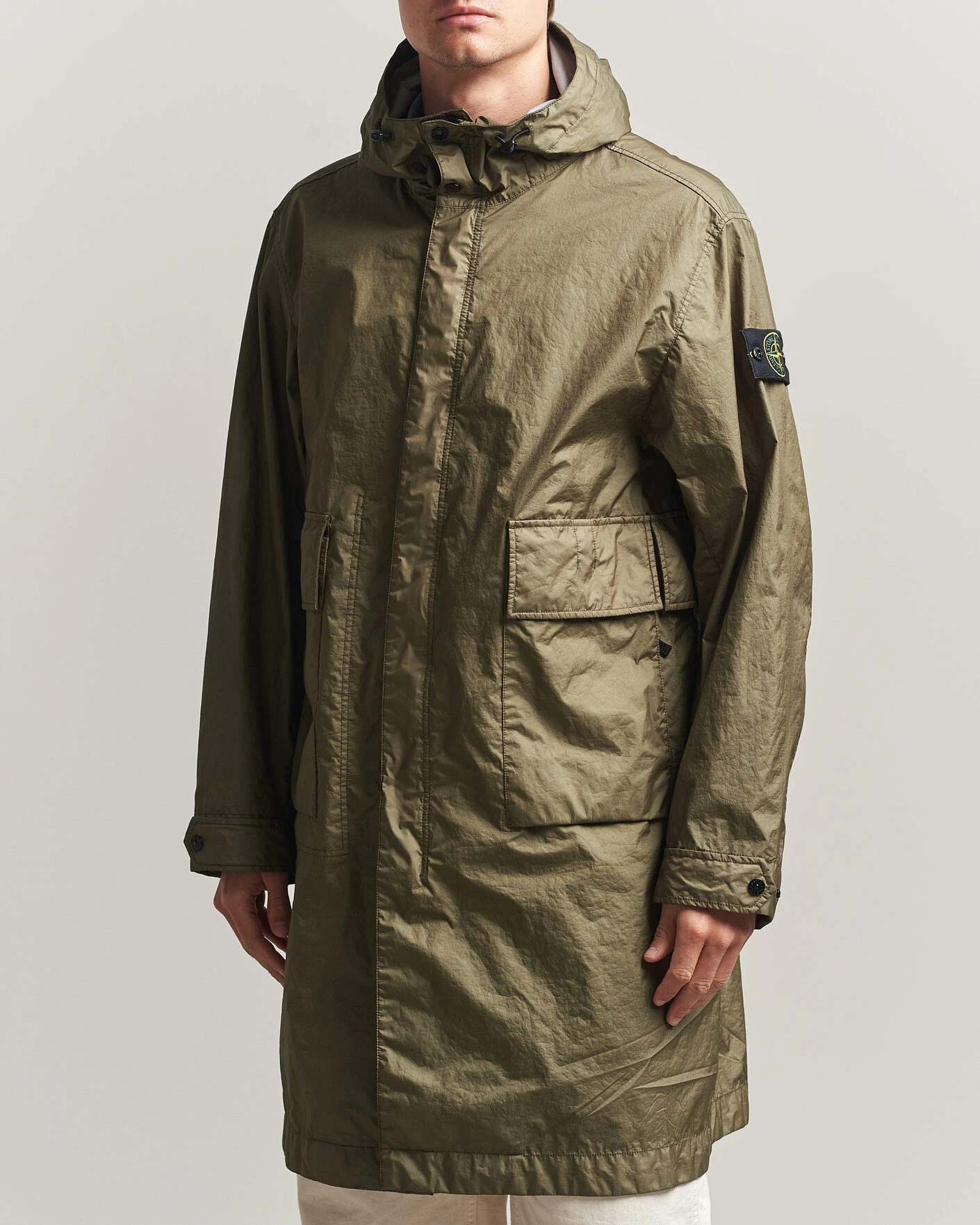 Herren | Jacken | Stone Island | Membrana 3L Hooded Parka Military Green