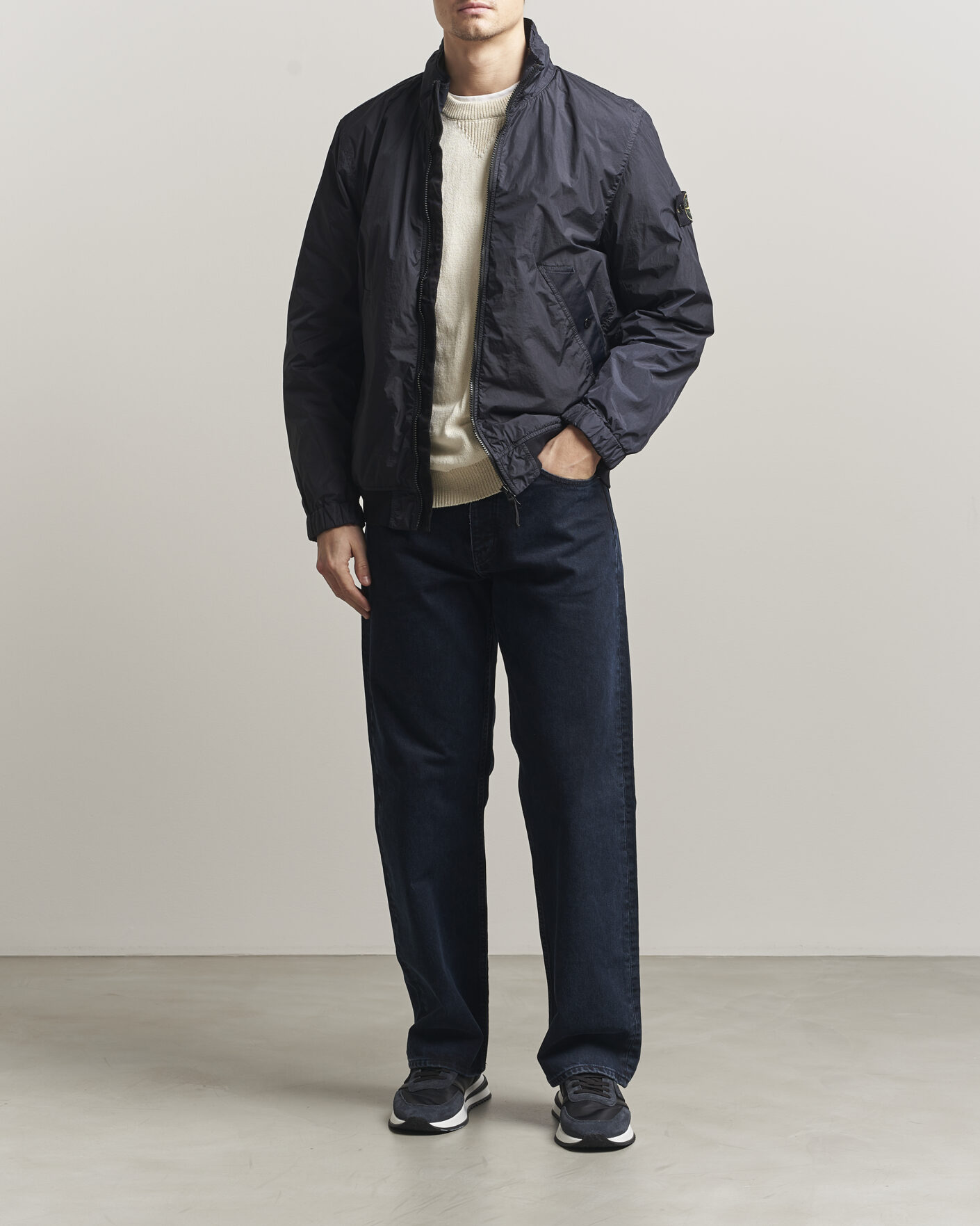 Herren | Jacken | Stone Island | Crinkle Reps Short Jacket Navy