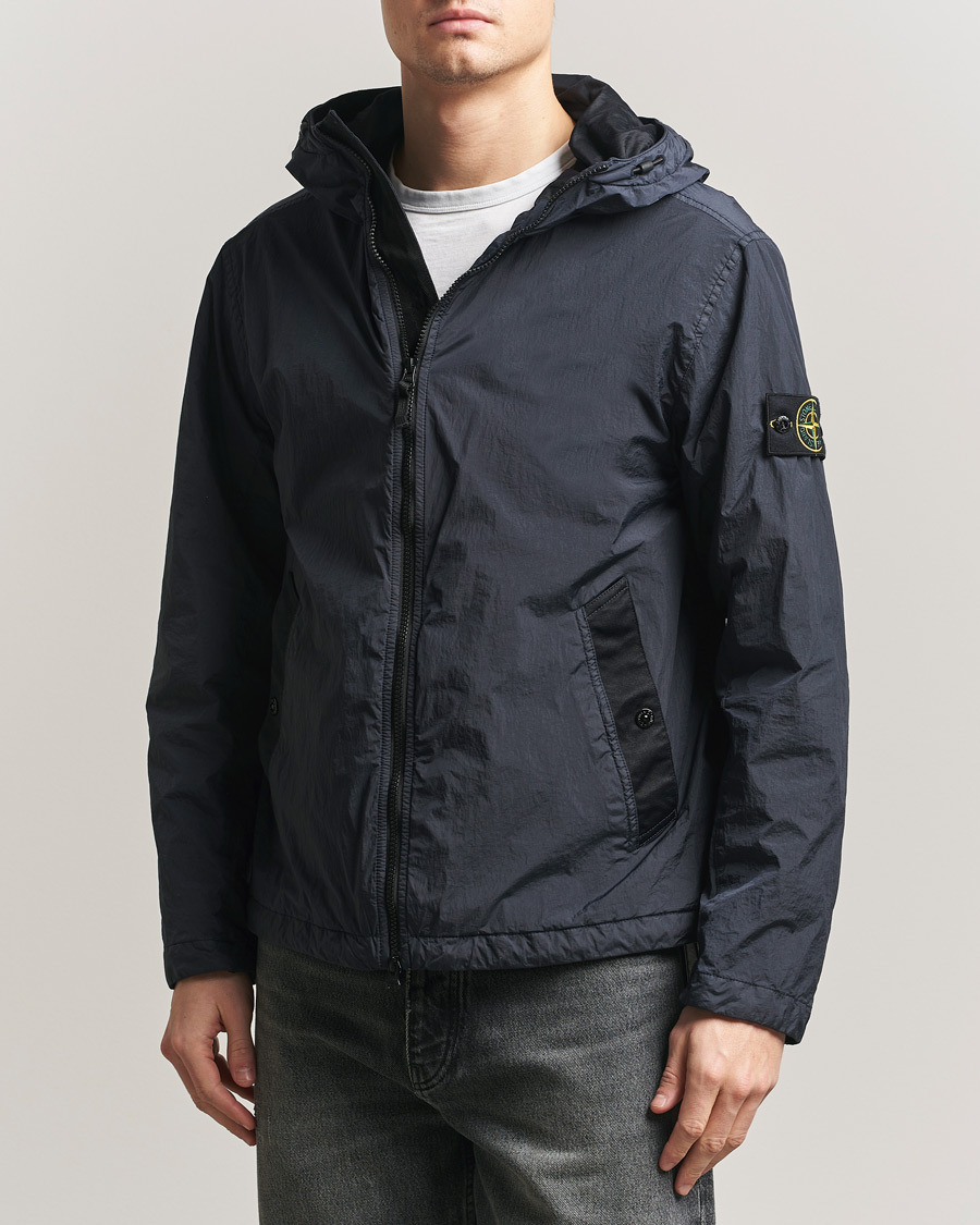Herren | Jacken | Stone Island | Crinkle Reps Padded Hood Jacket Navy