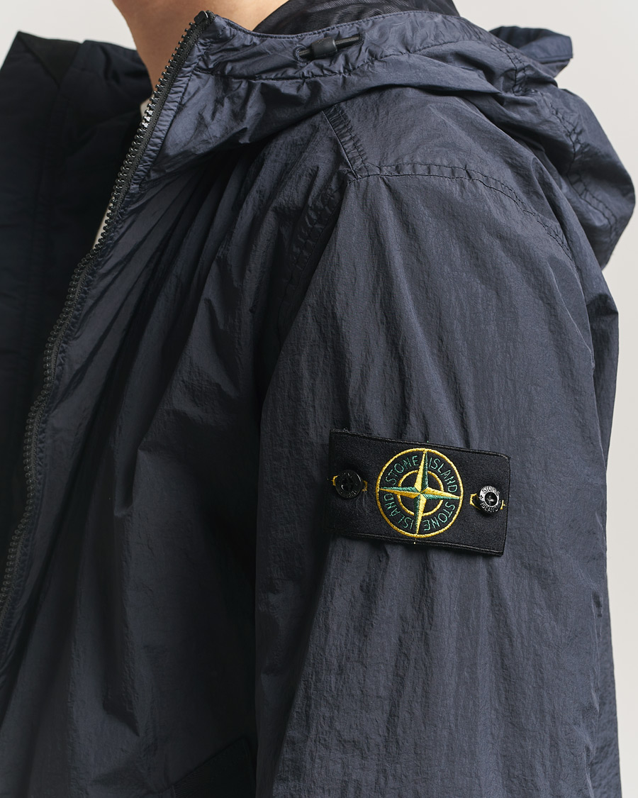 Herren | Jacken | Stone Island | Crinkle Reps Padded Hood Jacket Navy
