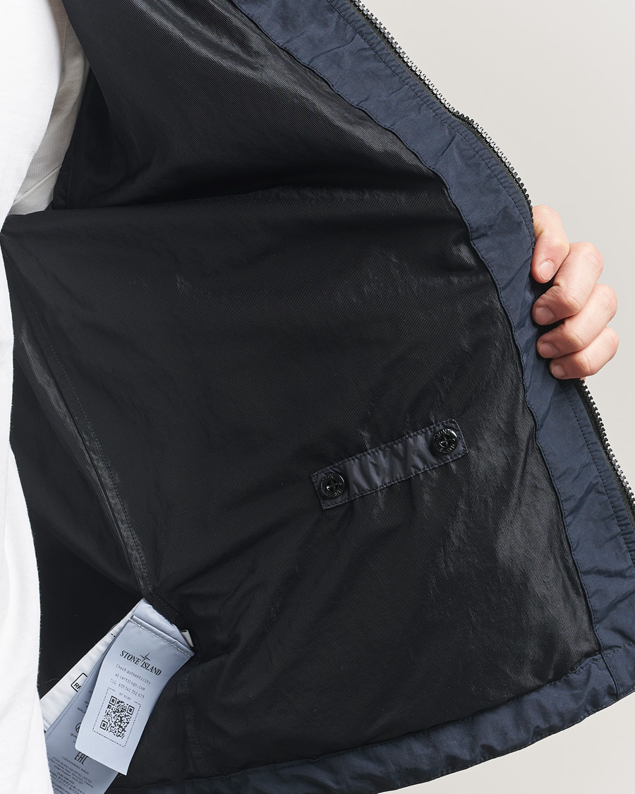 Herren | Jacken | Stone Island | Crinkle Reps Padded Hood Jacket Navy