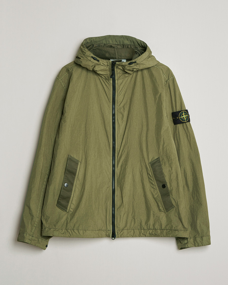 Herren | Jacken | Stone Island | Crinkle Reps Padded Hood Jacket Military Green