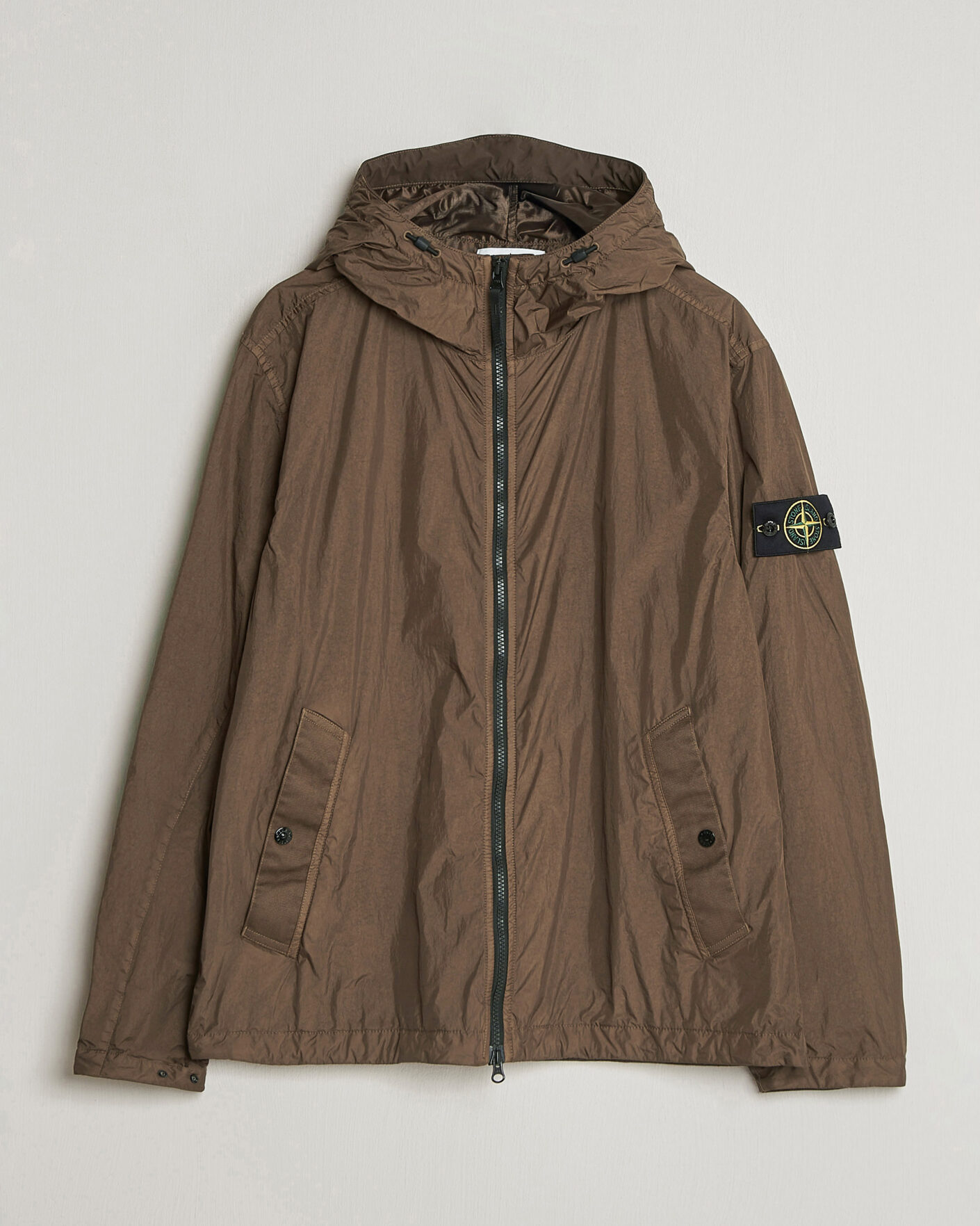 Herren | Jacken | Stone Island | Crinkle Reps Padded Hood Jacket Umber