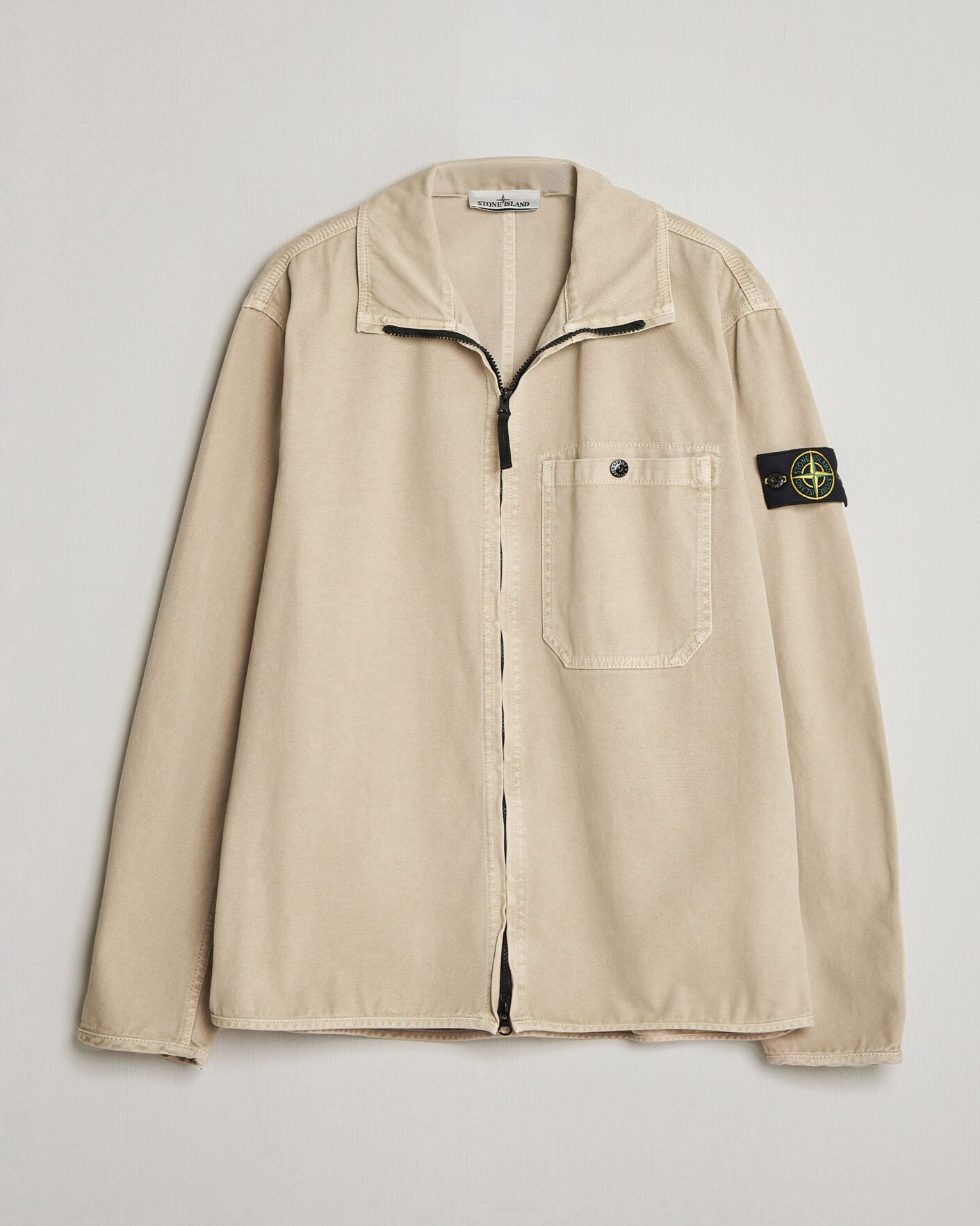 Herren | Jacken | Stone Island | Organic Panama Cotton Shirt Jacket Desert
