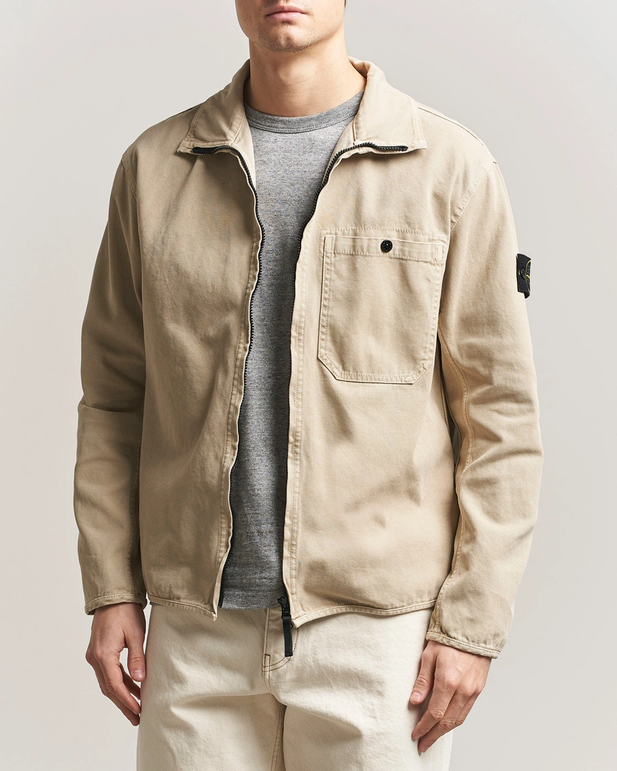 Herren | Jacken | Stone Island | Organic Panama Cotton Shirt Jacket Desert