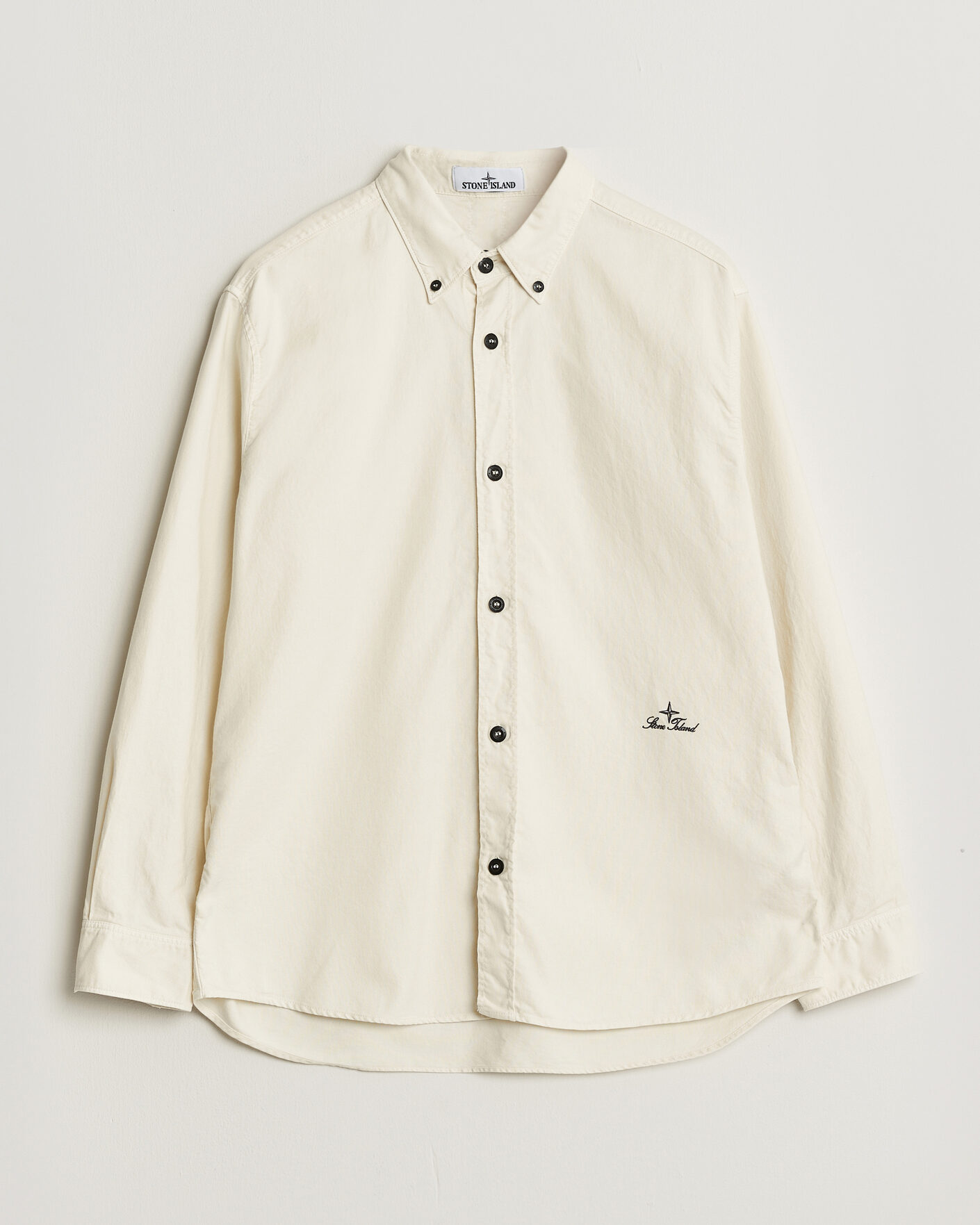 Herren | Hemden | Stone Island | Organic Cotton Oxford Shirt Ivory