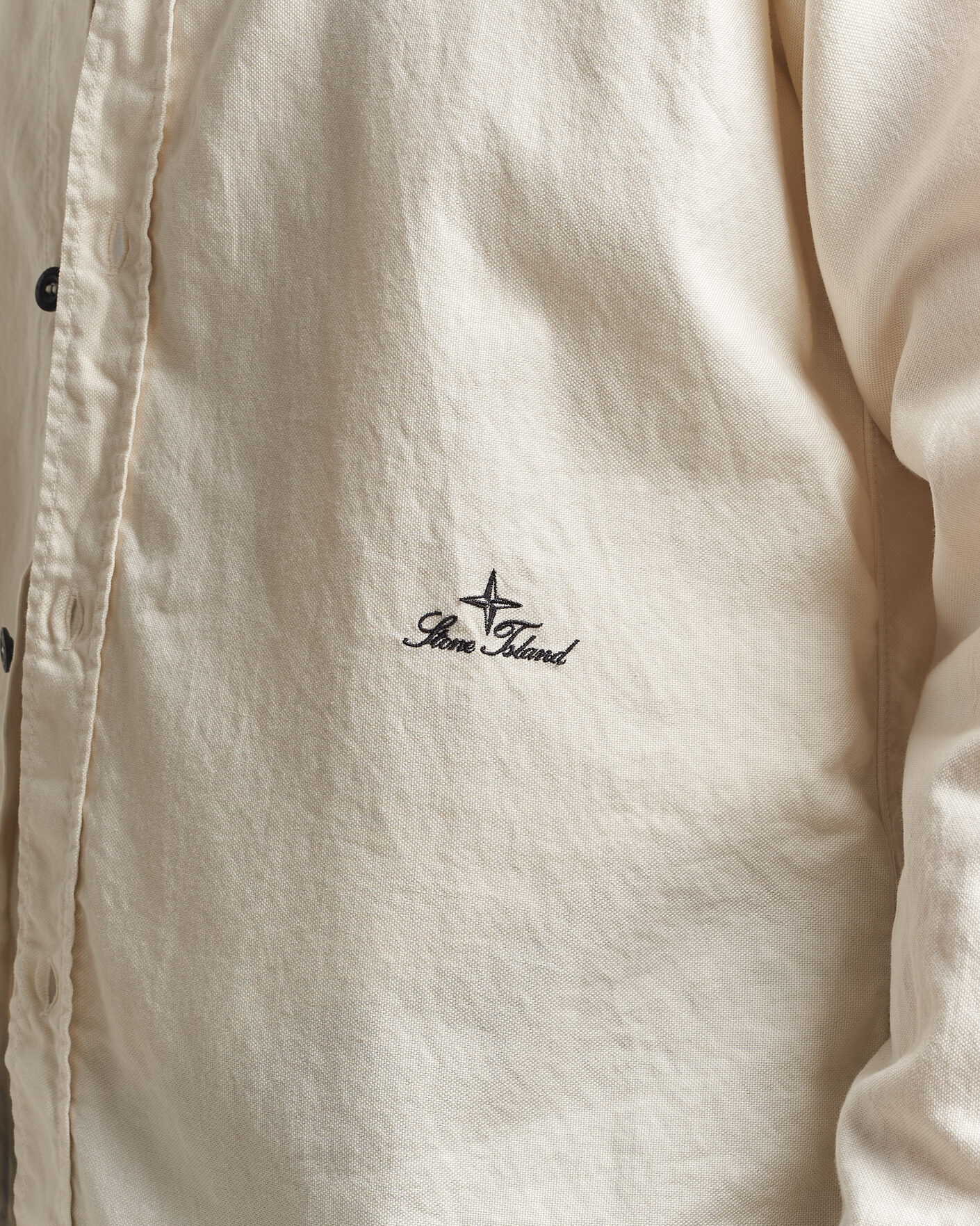Herren | Hemden | Stone Island | Organic Cotton Oxford Shirt Ivory