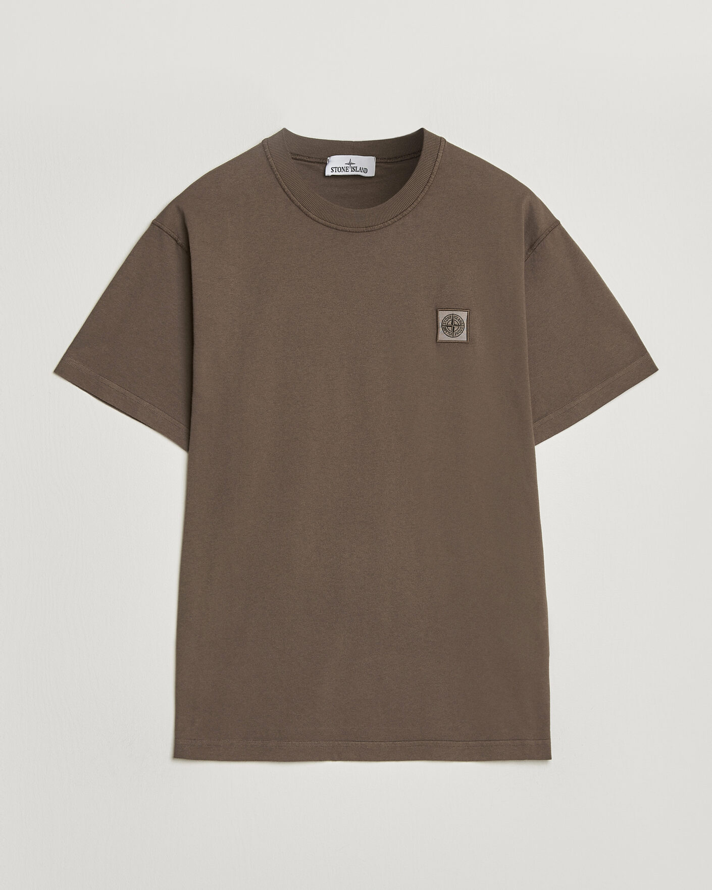 Herren | T-Shirts | Stone Island | Organic Cotton Fissato Effect T-Shirt Umber