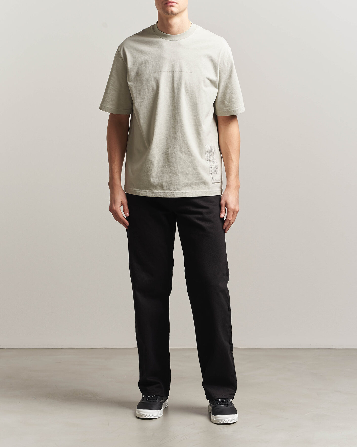 Herren | T-Shirts | Stone Island | Combed Cotton Jersey Printed T-Shirt Pearl Grey