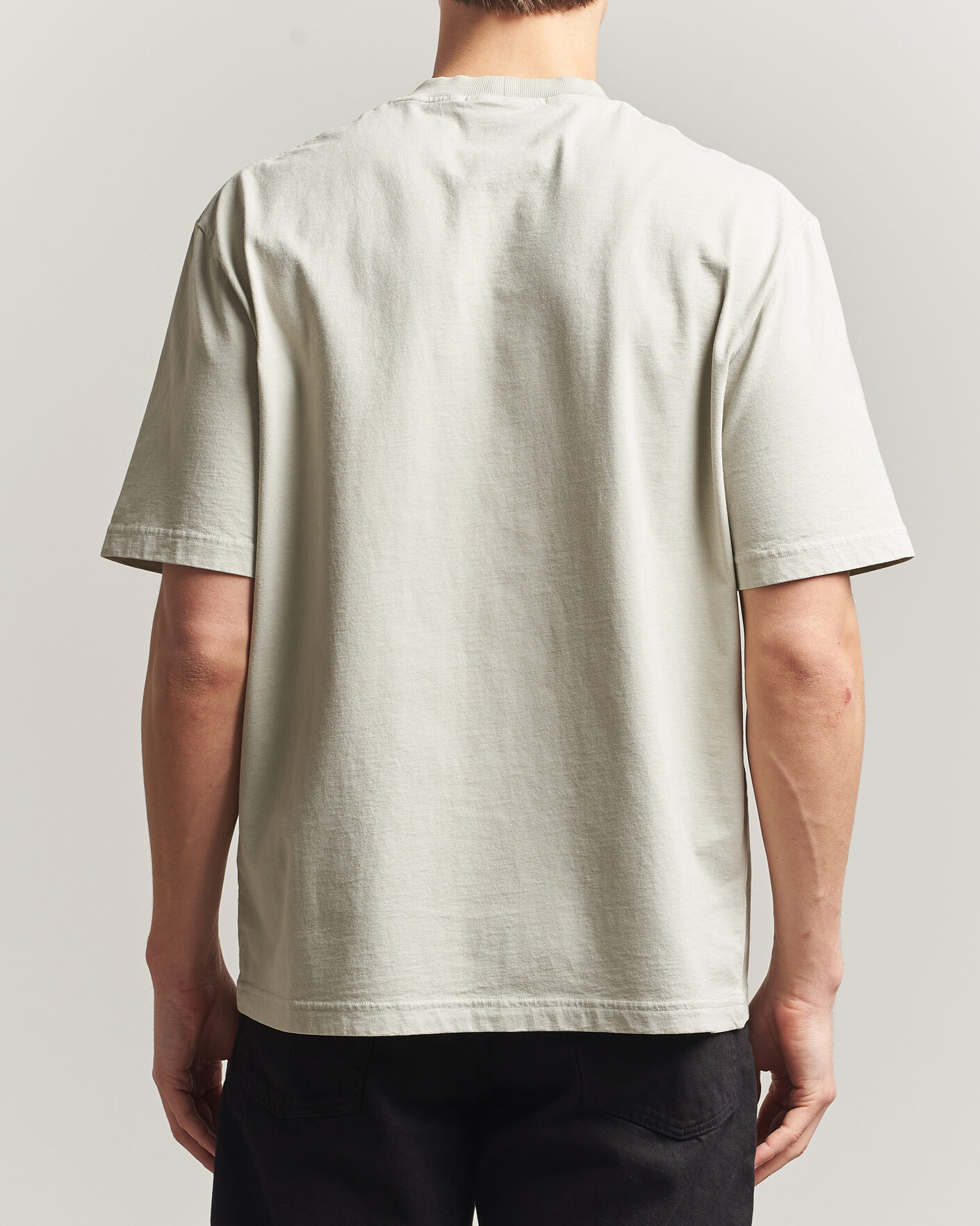Herren | T-Shirts | Stone Island | Combed Cotton Jersey Printed T-Shirt Pearl Grey