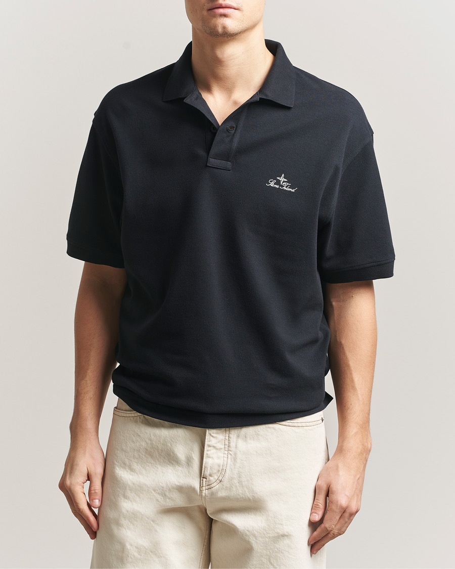 Herren | Poloshirts | Stone Island | Organic Cotton Pique Navy