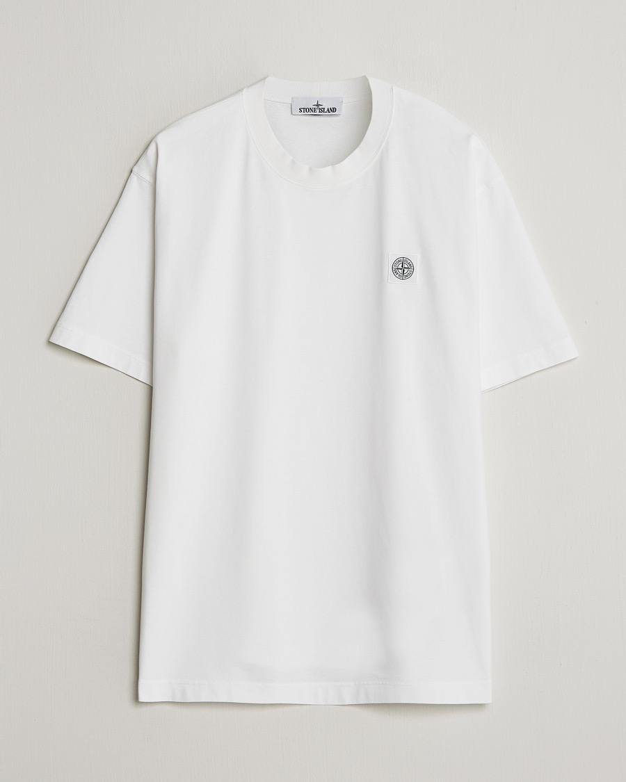Herren | T-Shirts | Stone Island | Combed Organic Cotton T-Shirt White