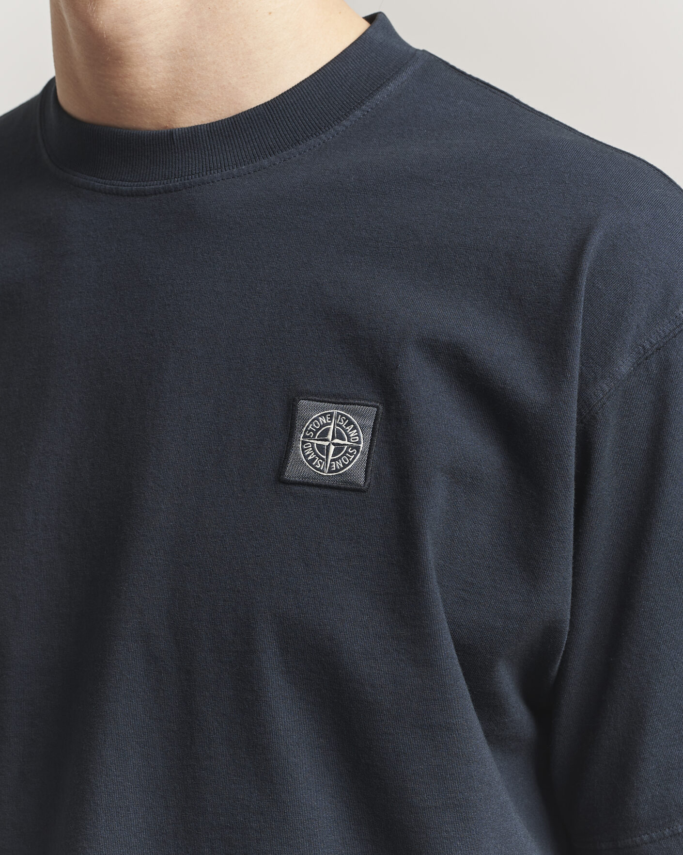 Herren | T-Shirts | Stone Island | Combed Organic Cotton T-Shirt Navy