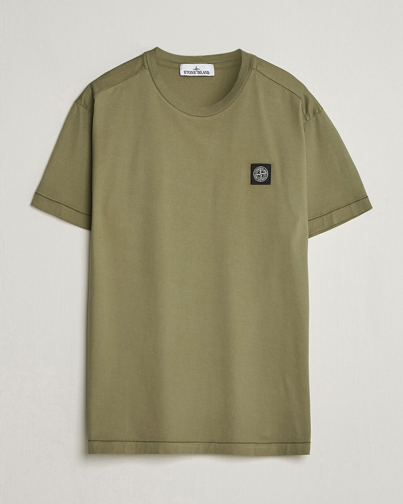 Herren | T-Shirts | Stone Island | Garment Dyed Cotton Jersey T-Shirt Military Green