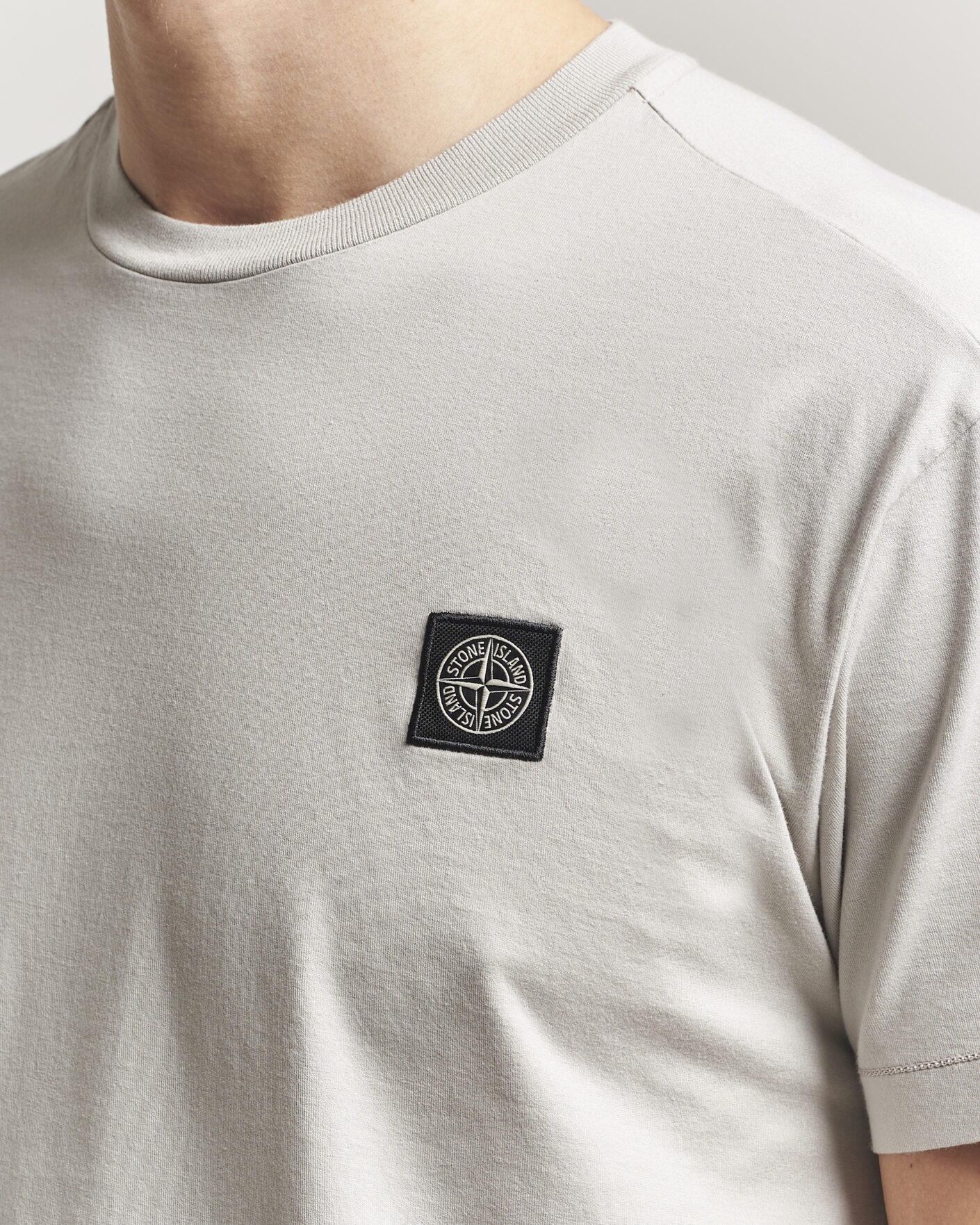 Herren | T-Shirts | Stone Island | Garment Dyed Cotton Jersey T-Shirt Pearl Grey