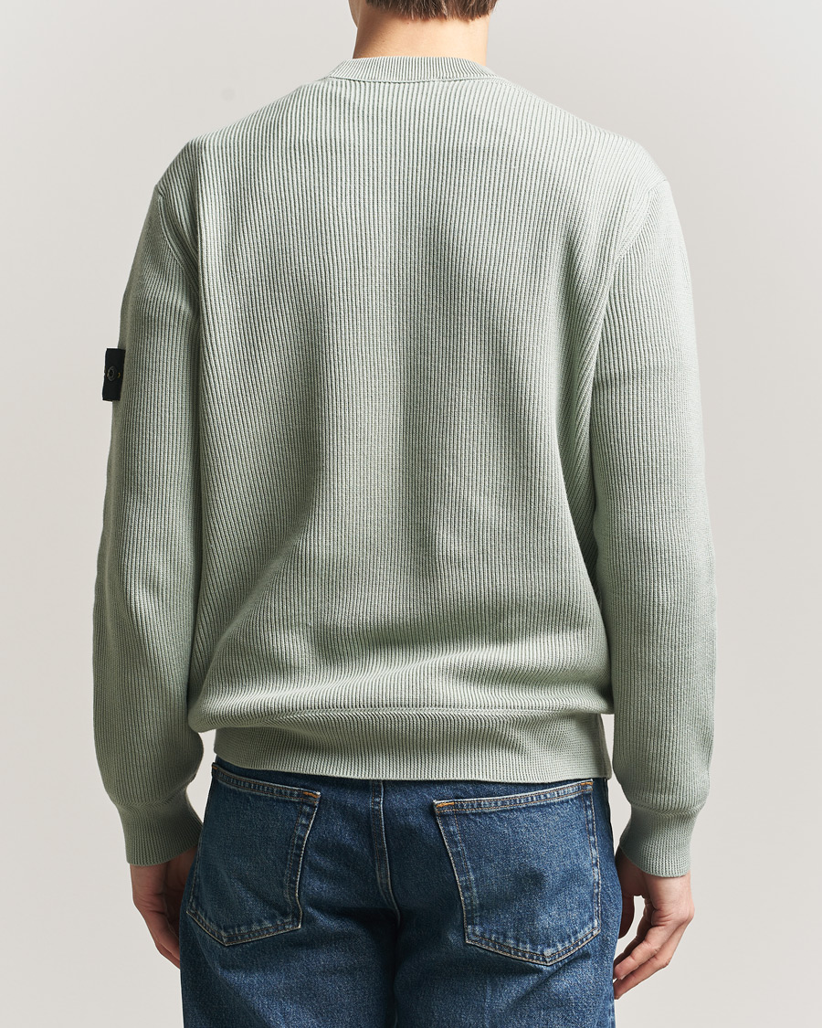 Herren | Pullover | Stone Island | Ribbed Soft Organic Cotton Crewneck Sage