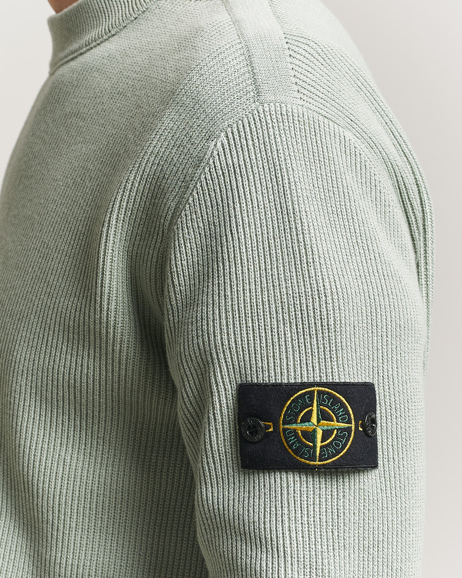 Herren | Pullover | Stone Island | Ribbed Soft Organic Cotton Crewneck Sage