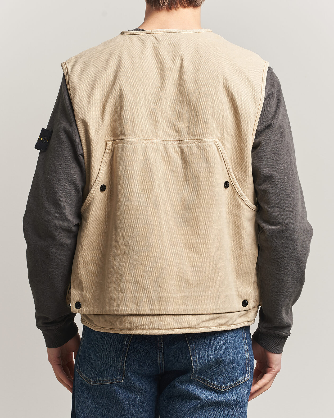 Herren | Westen | Stone Island | Organic Panama Cotton Padded Vest Desert