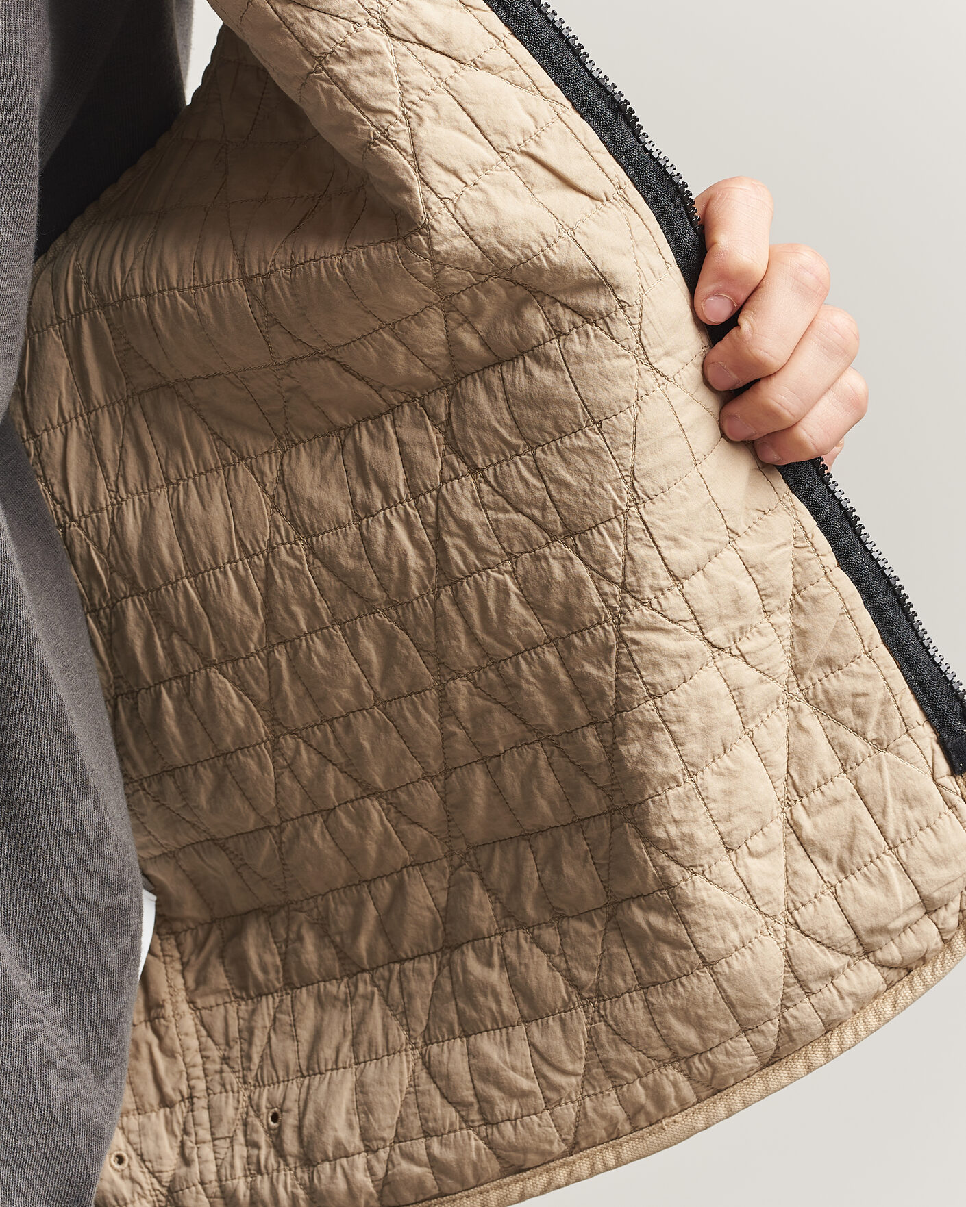 Herren | Westen | Stone Island | Organic Panama Cotton Padded Vest Desert