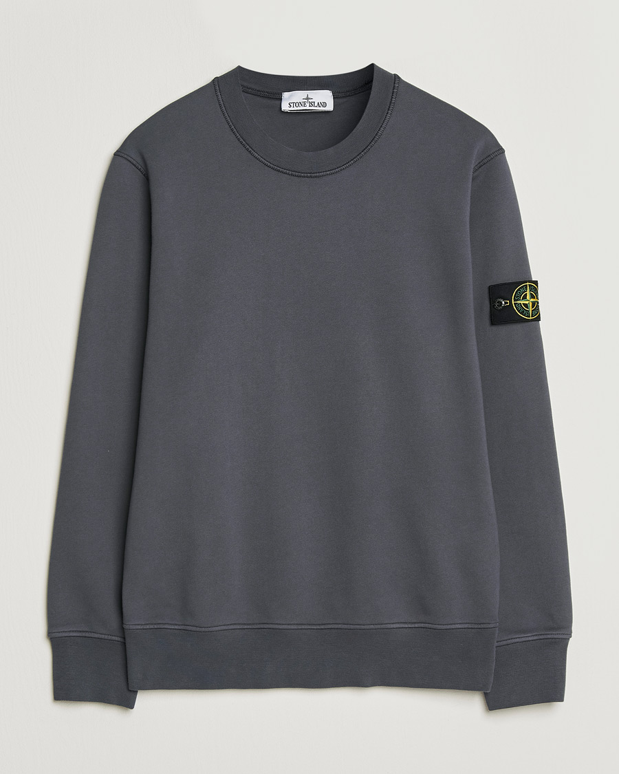 Herren | Pullover | Stone Island | Garment Dyed Fleece Sweatshirt Blue/Grey