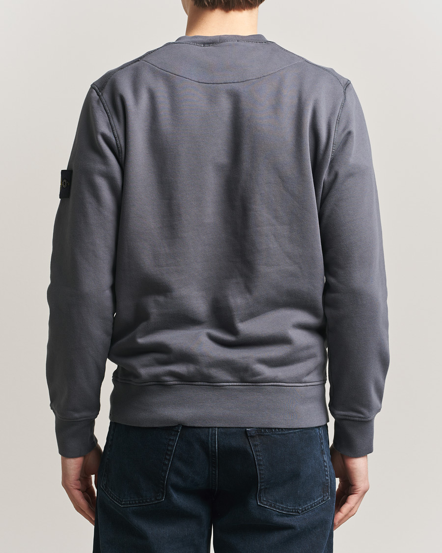 Herren | Pullover | Stone Island | Garment Dyed Fleece Sweatshirt Blue/Grey