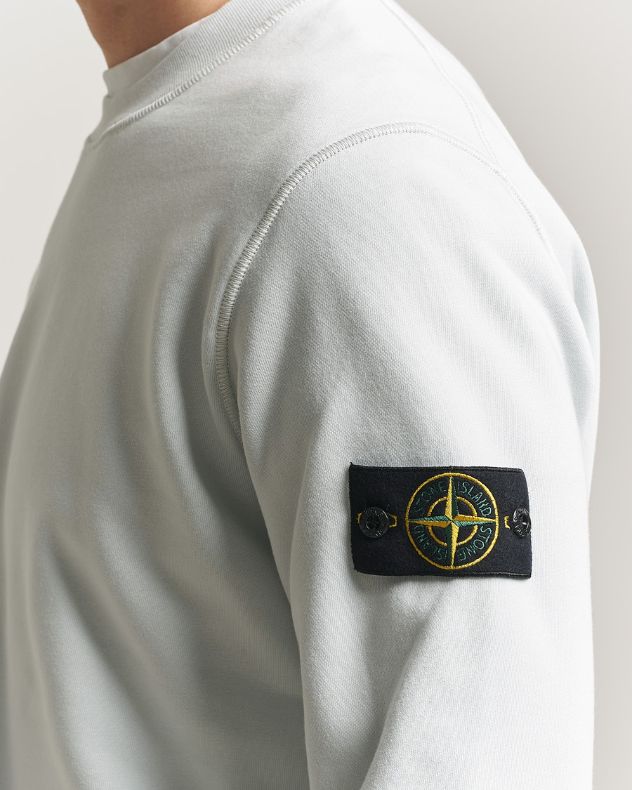 Herren | Pullover | Stone Island | Garment Dyed Fleece Sweatshirt Sky Blue