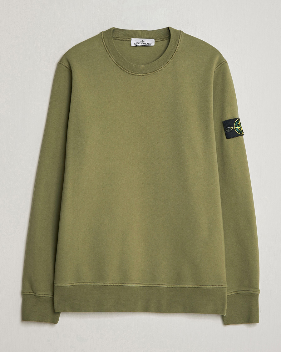 Herren | Pullover | Stone Island | Garment Dyed Fleece Sweatshirt Military Green