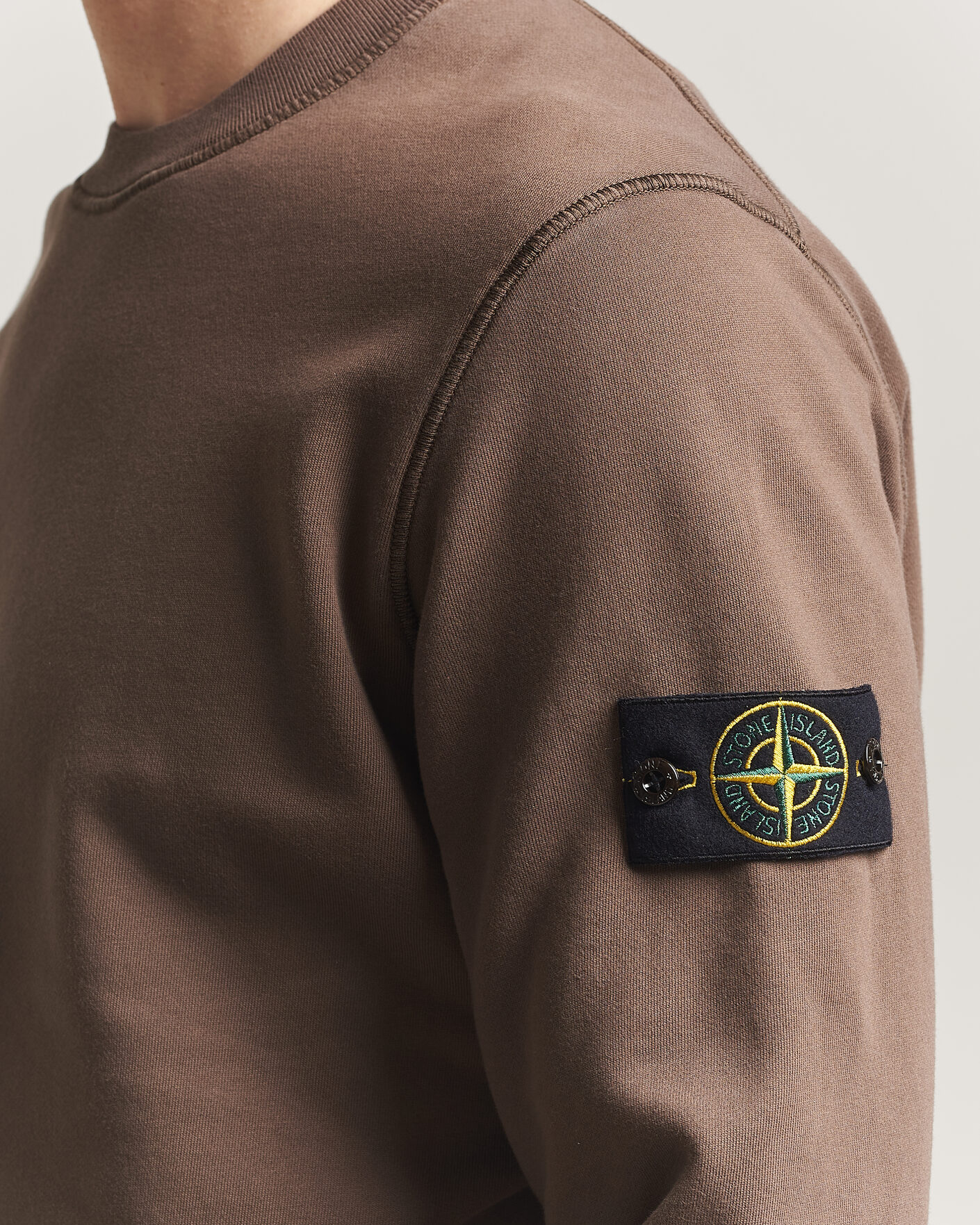 Herren | Pullover | Stone Island | Garment Dyed Fleece Sweatshirt Umber