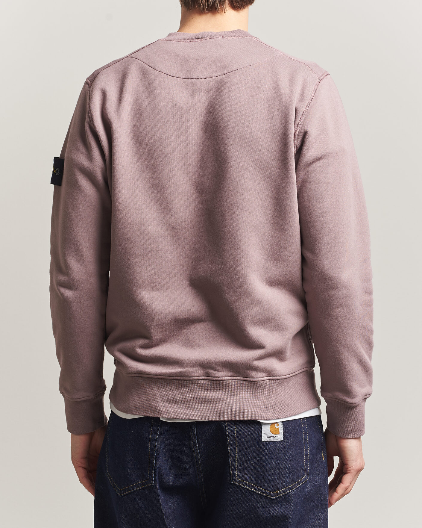 Herren | Pullover | Stone Island | Garment Dyed Fleece Sweatshirt Purple Grey