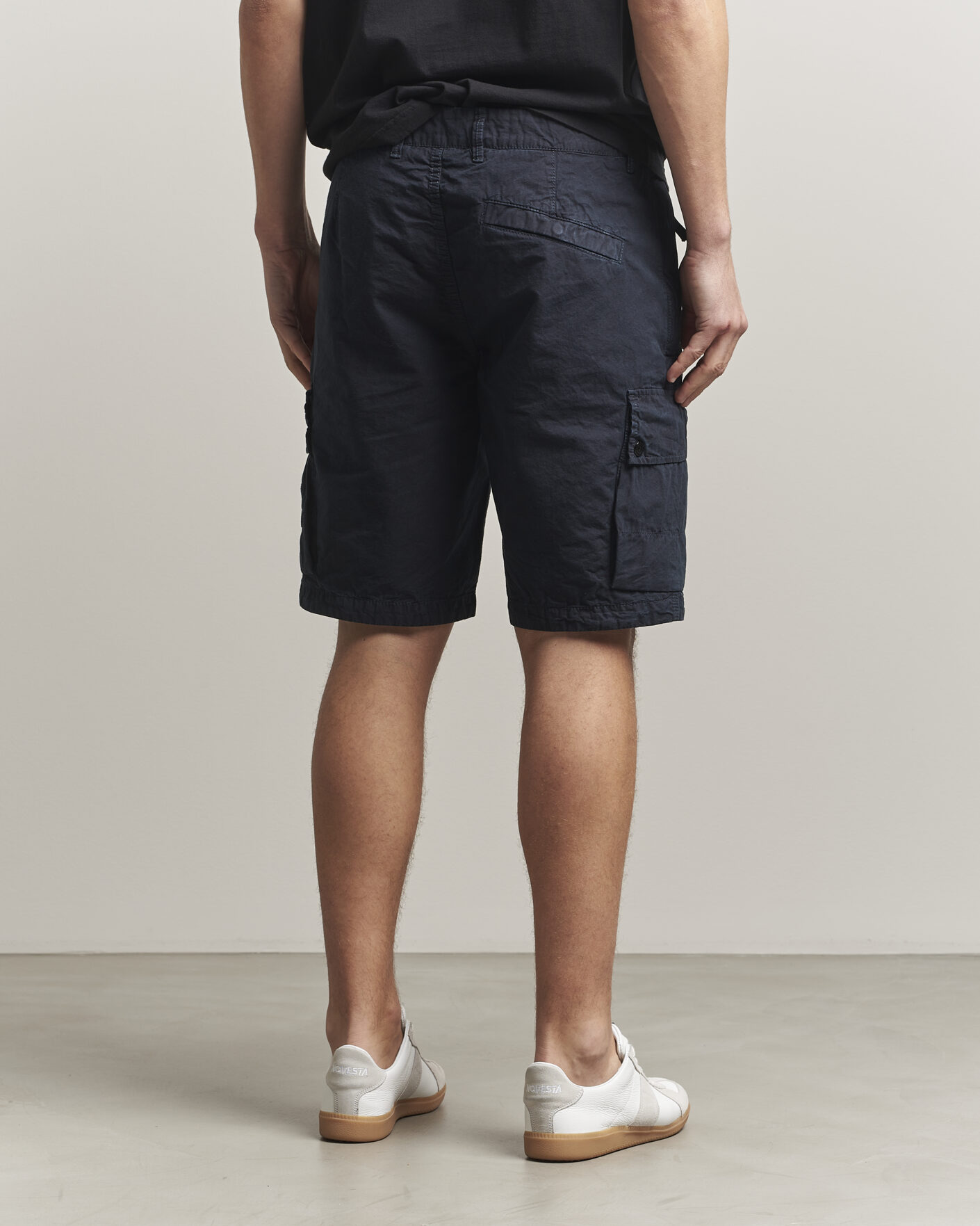 Herren | Shorts | Stone Island | Brushed Cotton Canvas Cargo Shorts Navy