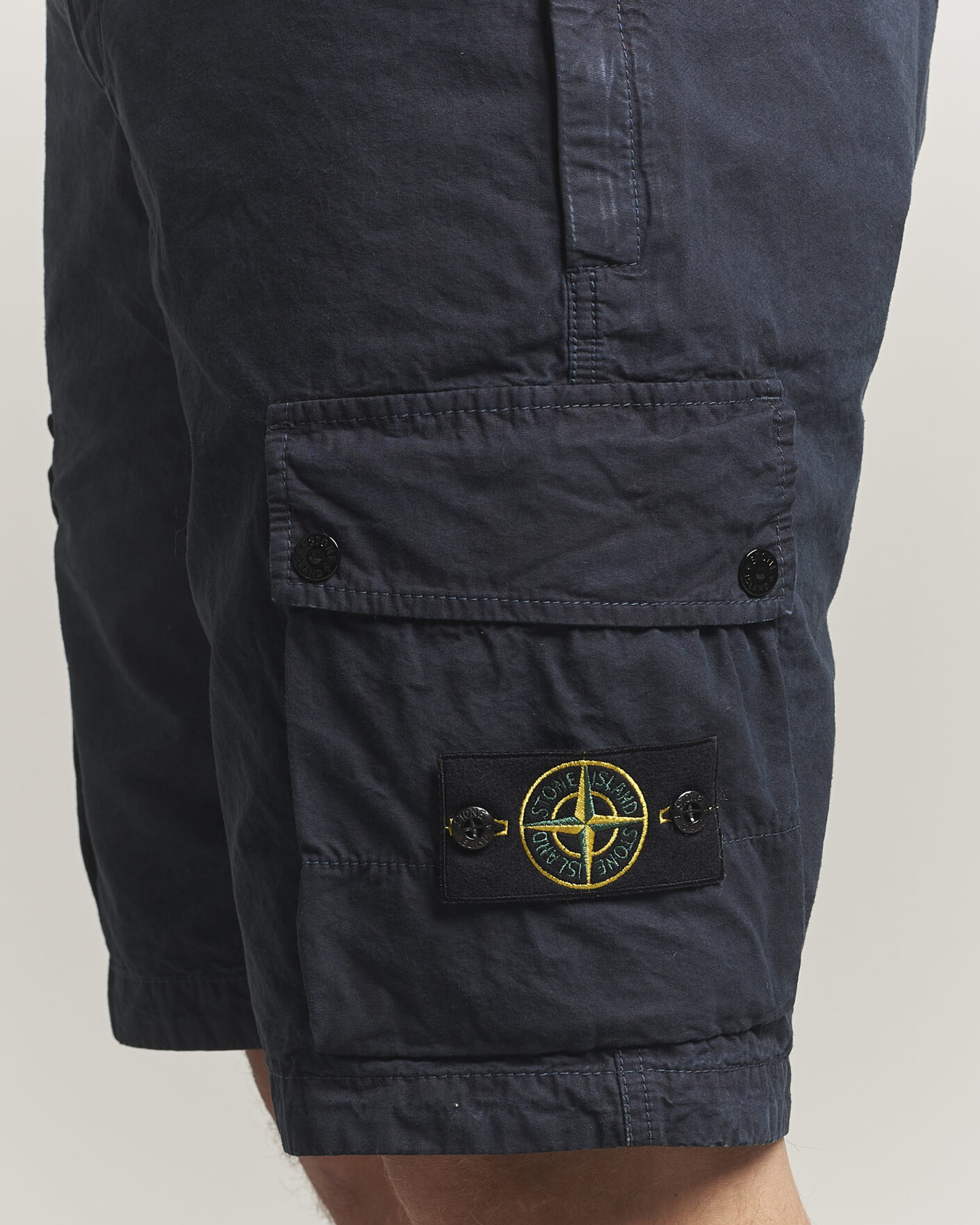Herren | Shorts | Stone Island | Brushed Cotton Canvas Cargo Shorts Navy