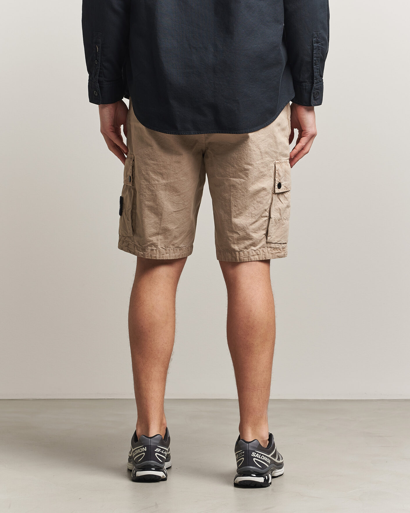 Herren | Shorts | Stone Island | Brushed Cotton Canvas Cargo Shorts Desert