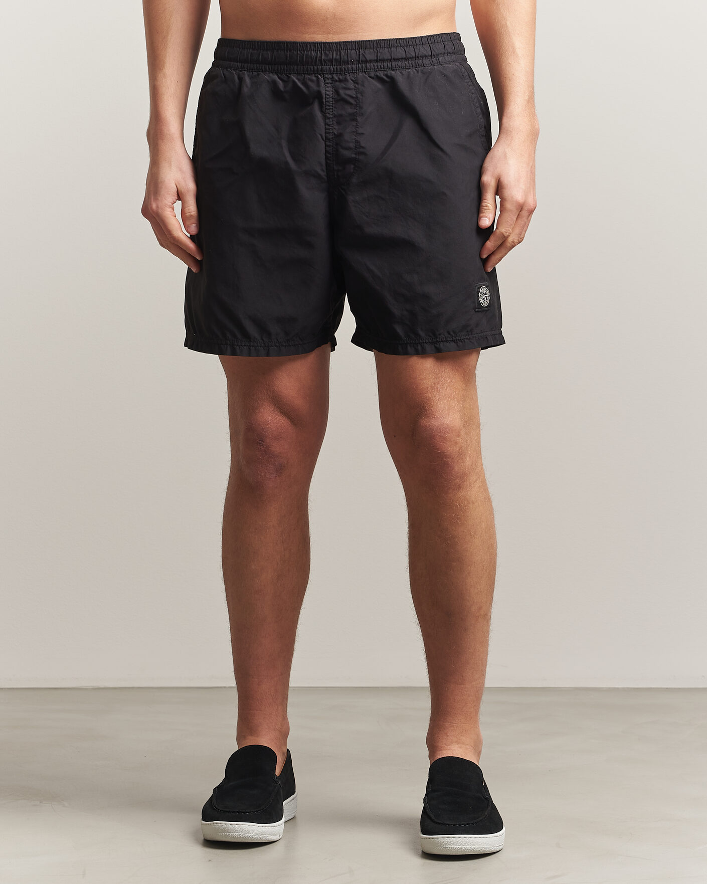 Herren | Badehosen | Stone Island | Brushed Nylon Swimshorts Black