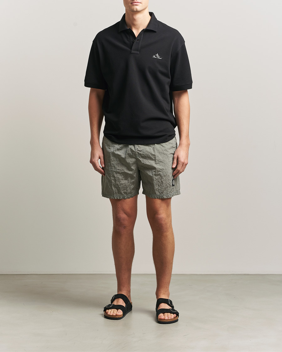 Herren | Badehosen | Stone Island | Nylon Metal Econyl Swimshorts Pearl Grey