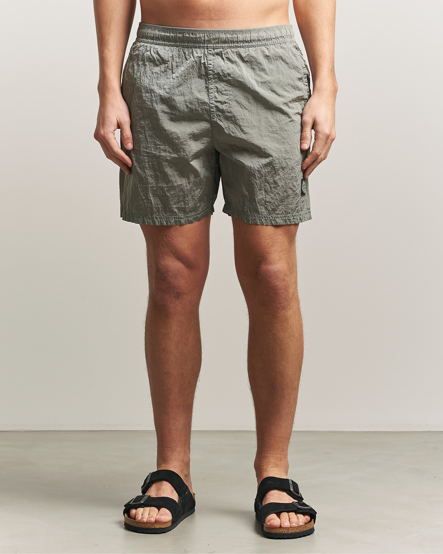 Herren | Badehosen | Stone Island | Nylon Metal Econyl Swimshorts Pearl Grey
