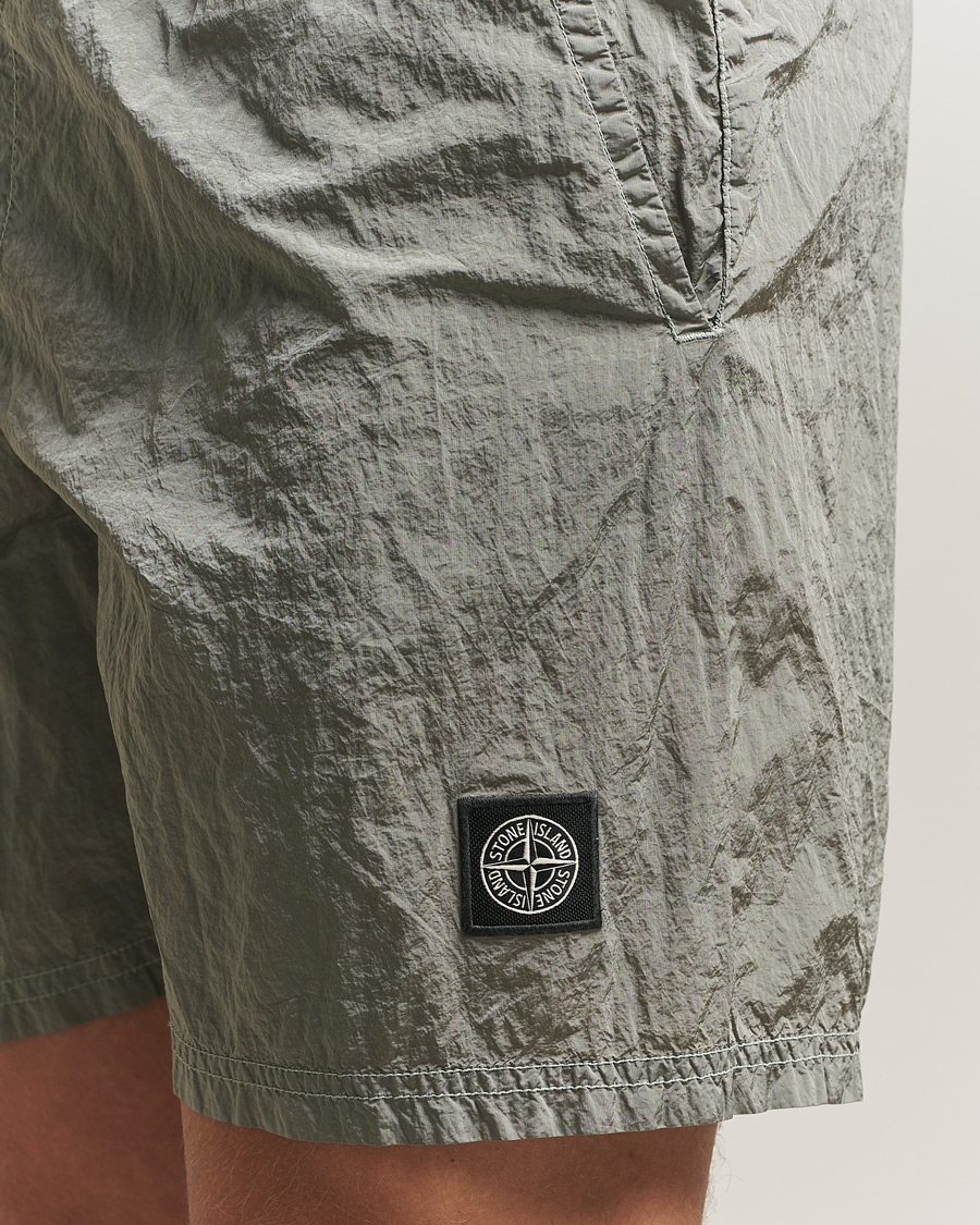 Herren | Badehosen | Stone Island | Nylon Metal Econyl Swimshorts Pearl Grey