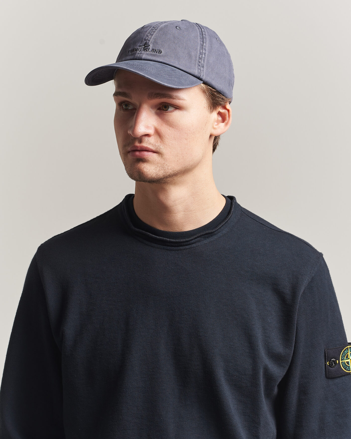 Herren | Hüte & Mützen | Stone Island | Cotton Gabardine Cap Blue/Grey