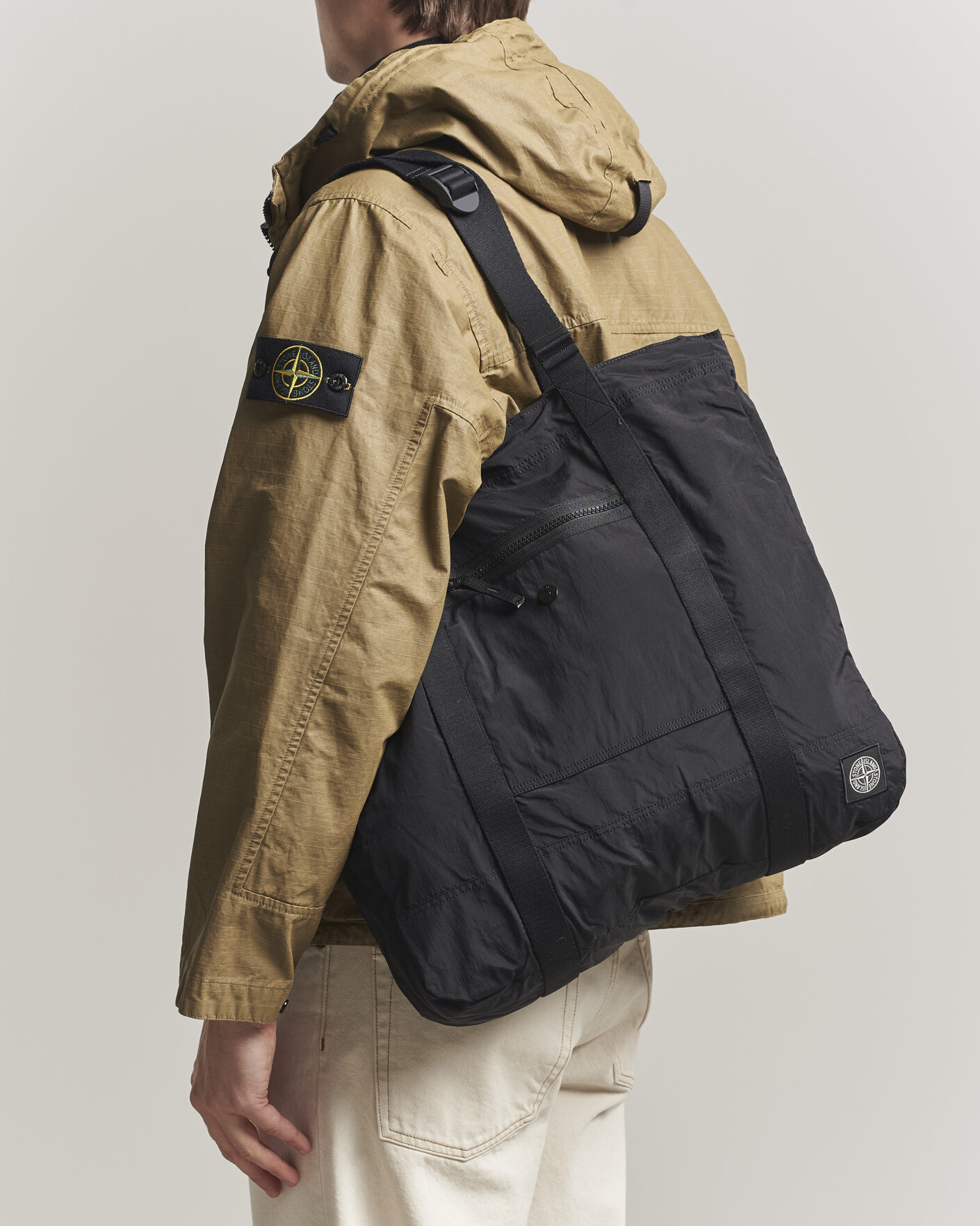 Herren | Taschen | Stone Island | Nylon Tote Bag Black