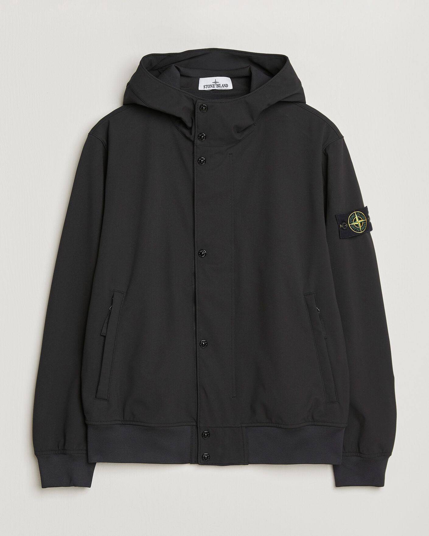 Herren | Jacken | Stone Island | Soft Shell Hooded Jacket Black