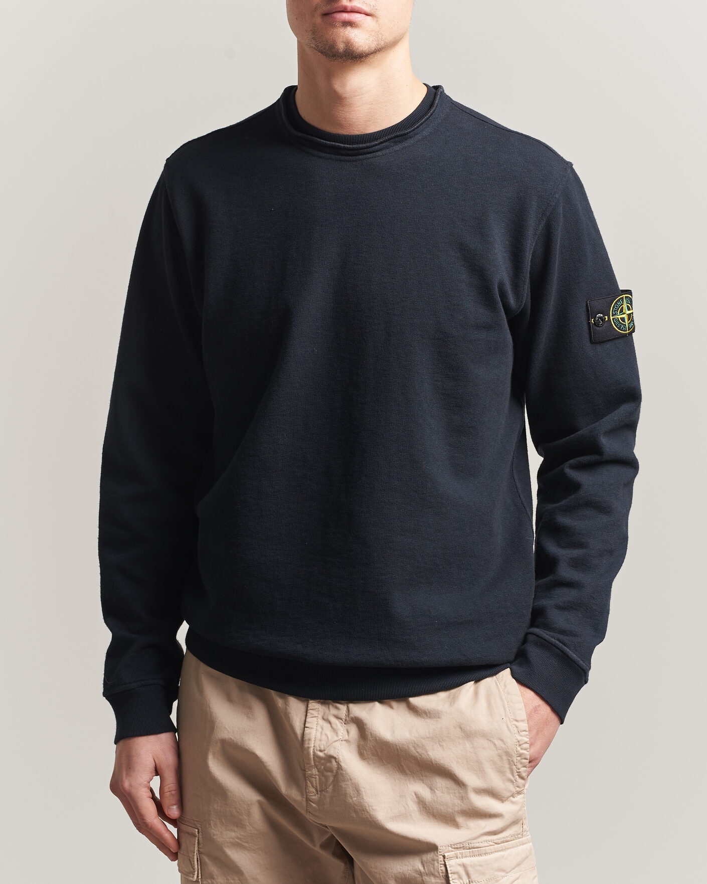 Herren | Pullover | Stone Island | Old Dyed Cotton Sweatshirt Navy