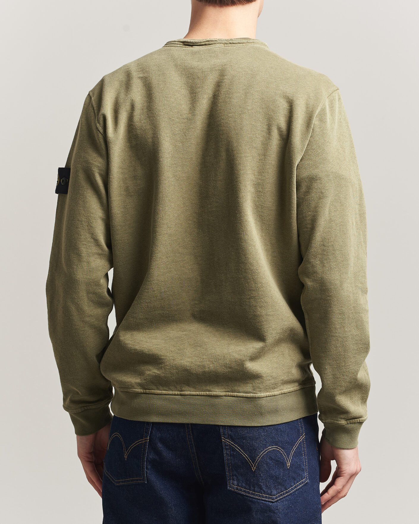 Herren | Pullover | Stone Island | Old Dyed Cotton Sweatshirt Military Green